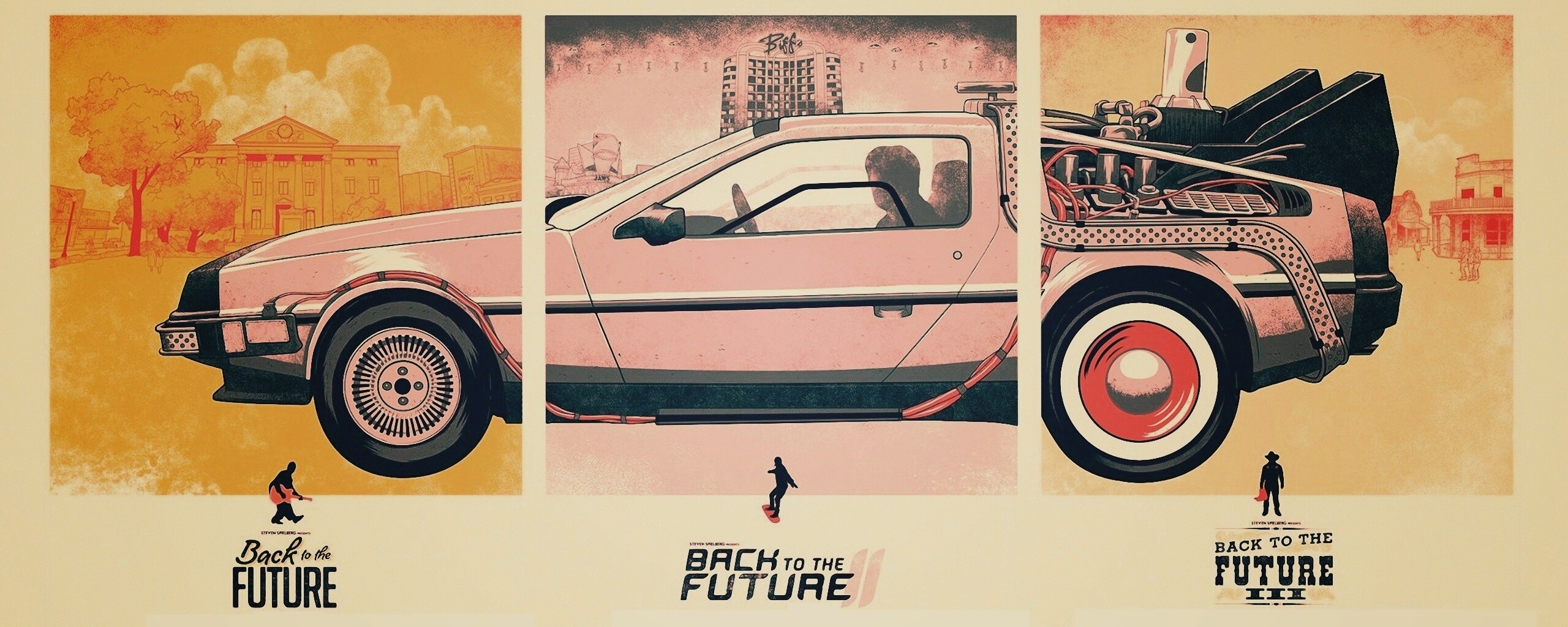 Делориан из Назад в будущее обои
