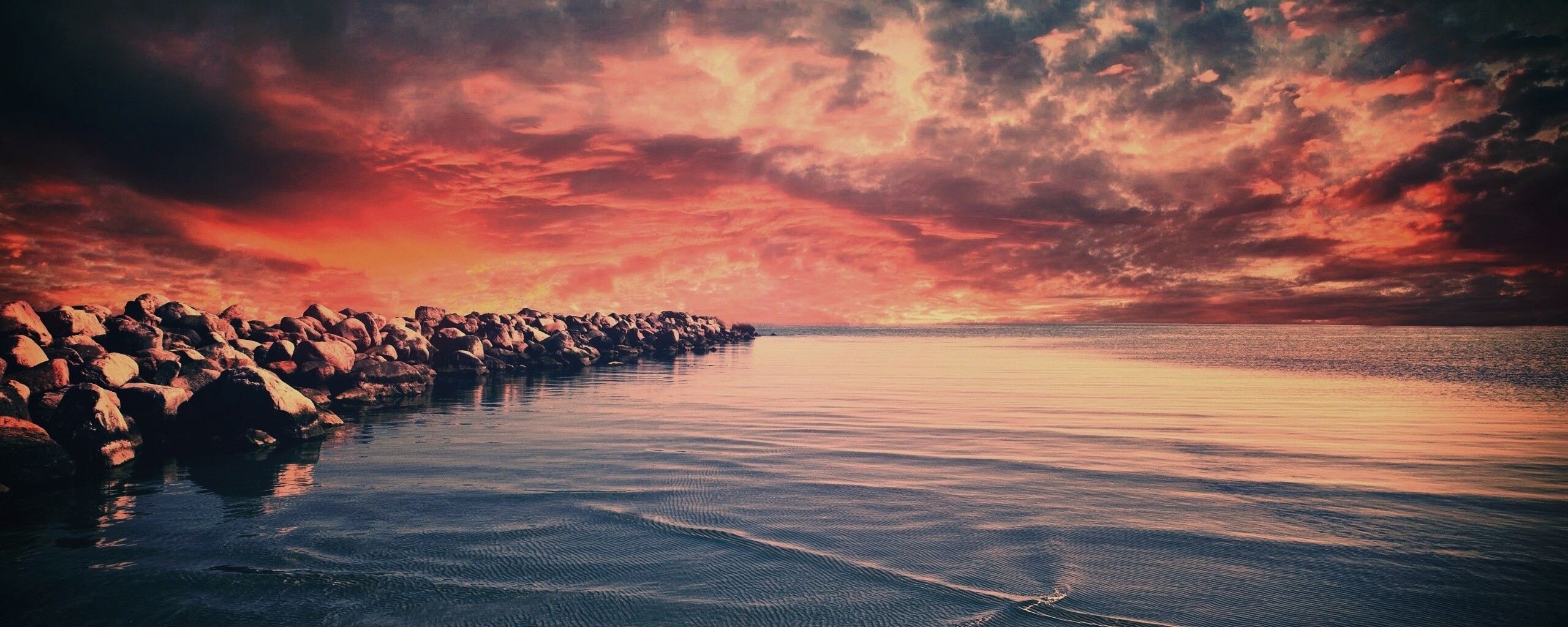 Каменная насыпь обои