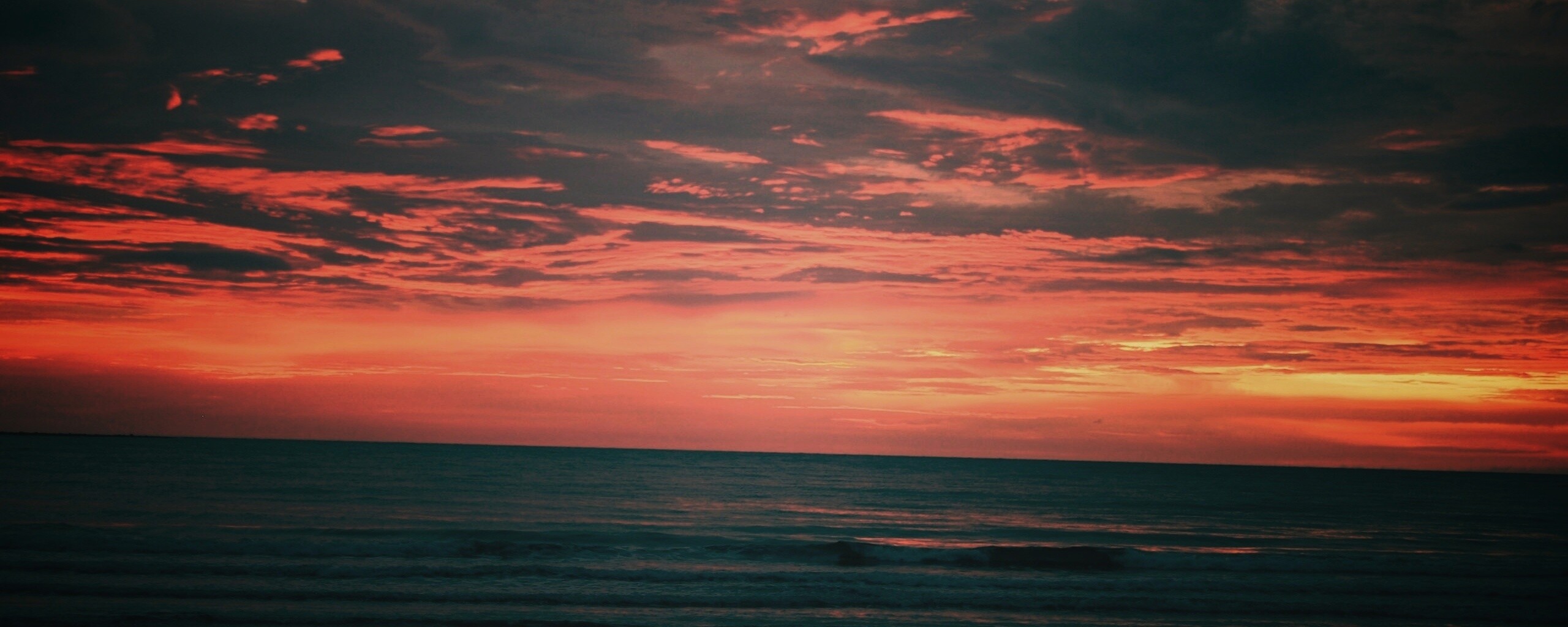 Закат на море обои