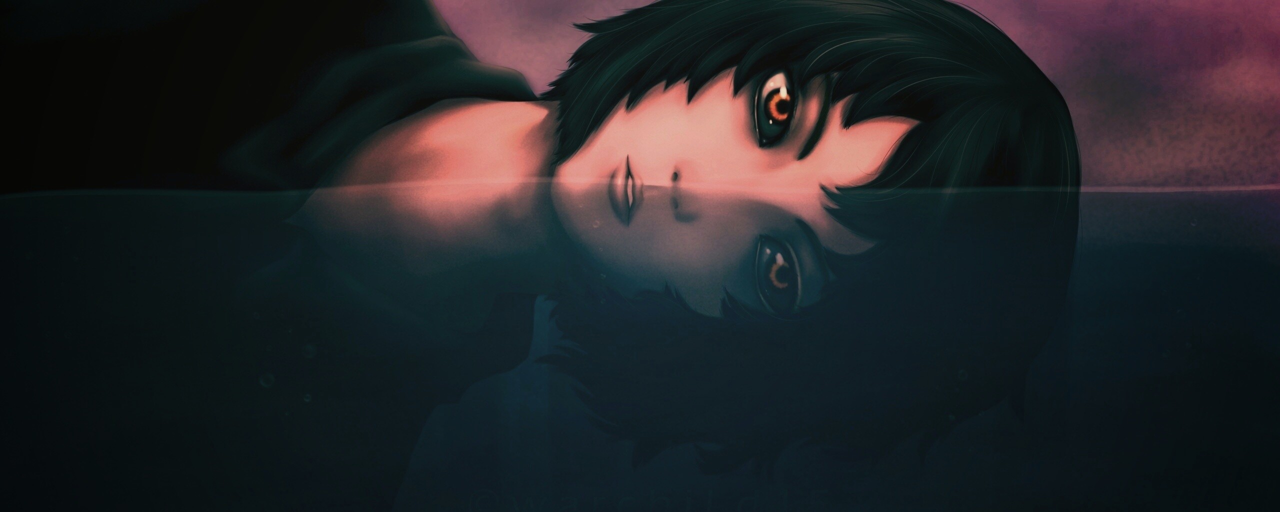 Девочка в воде обои