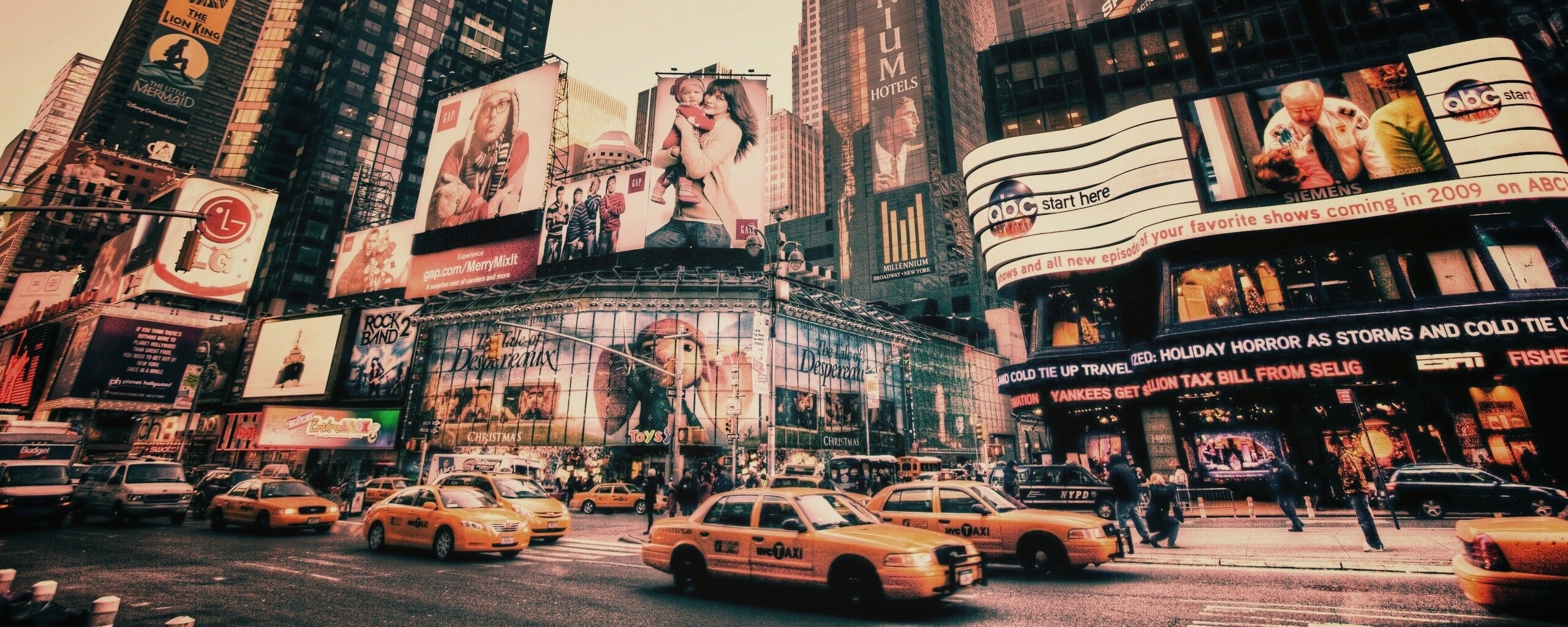 Улицы Нью-Йорка обои