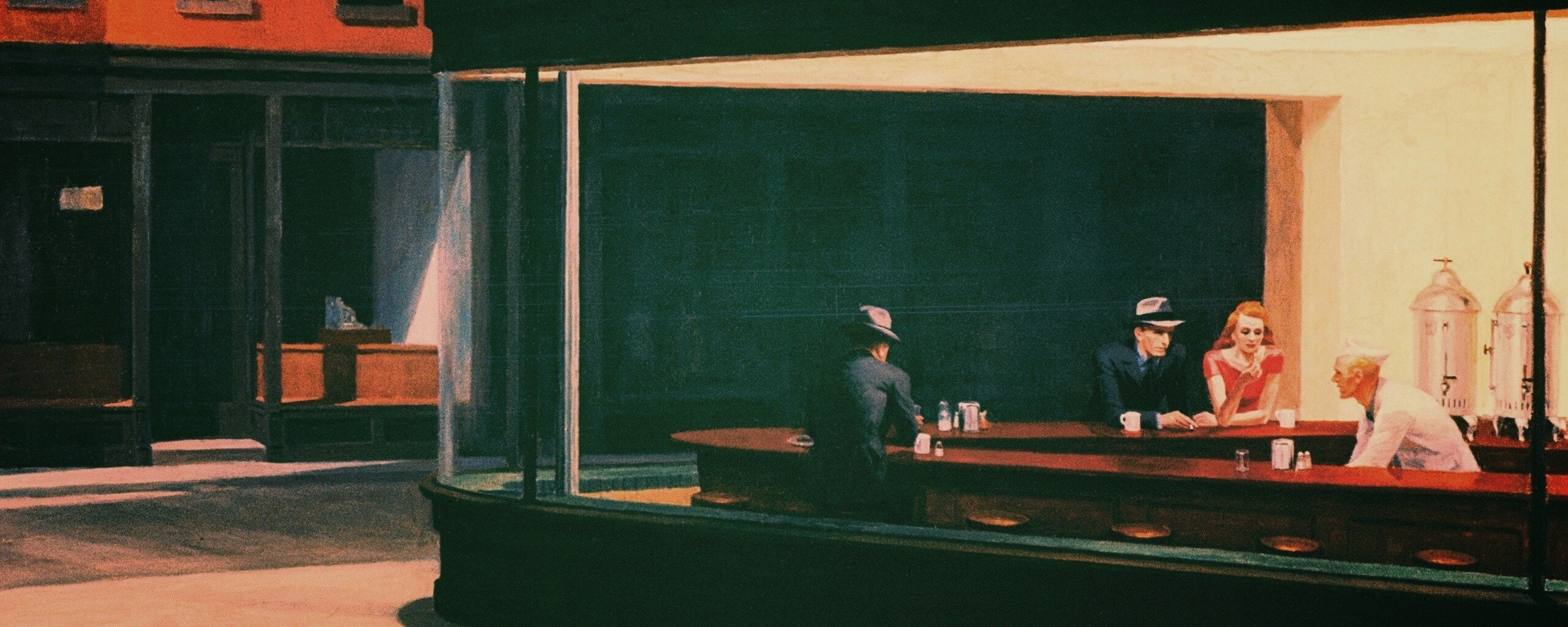 Ночное кафе обои