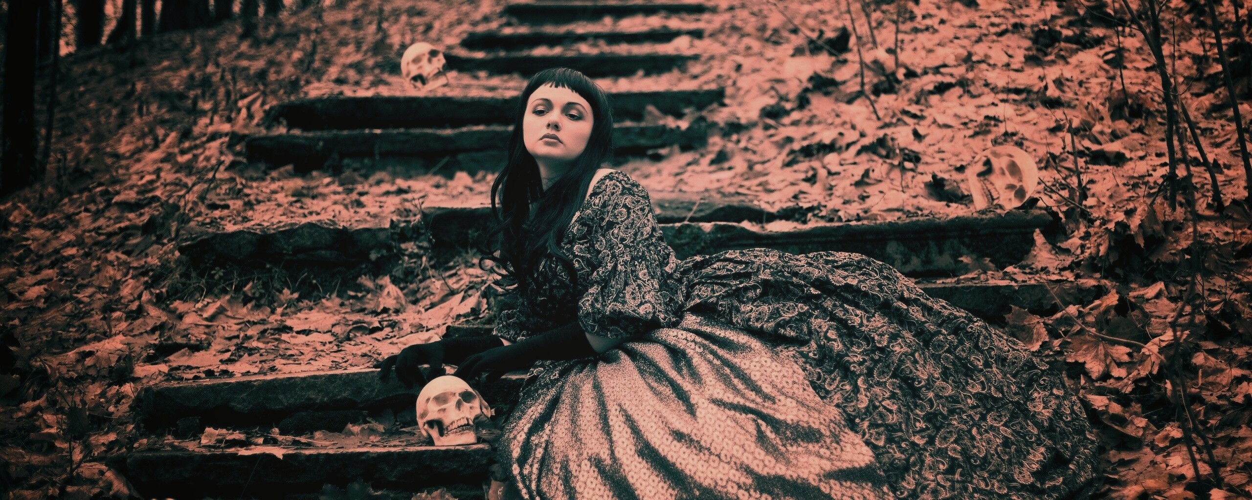 Среди черепов обои