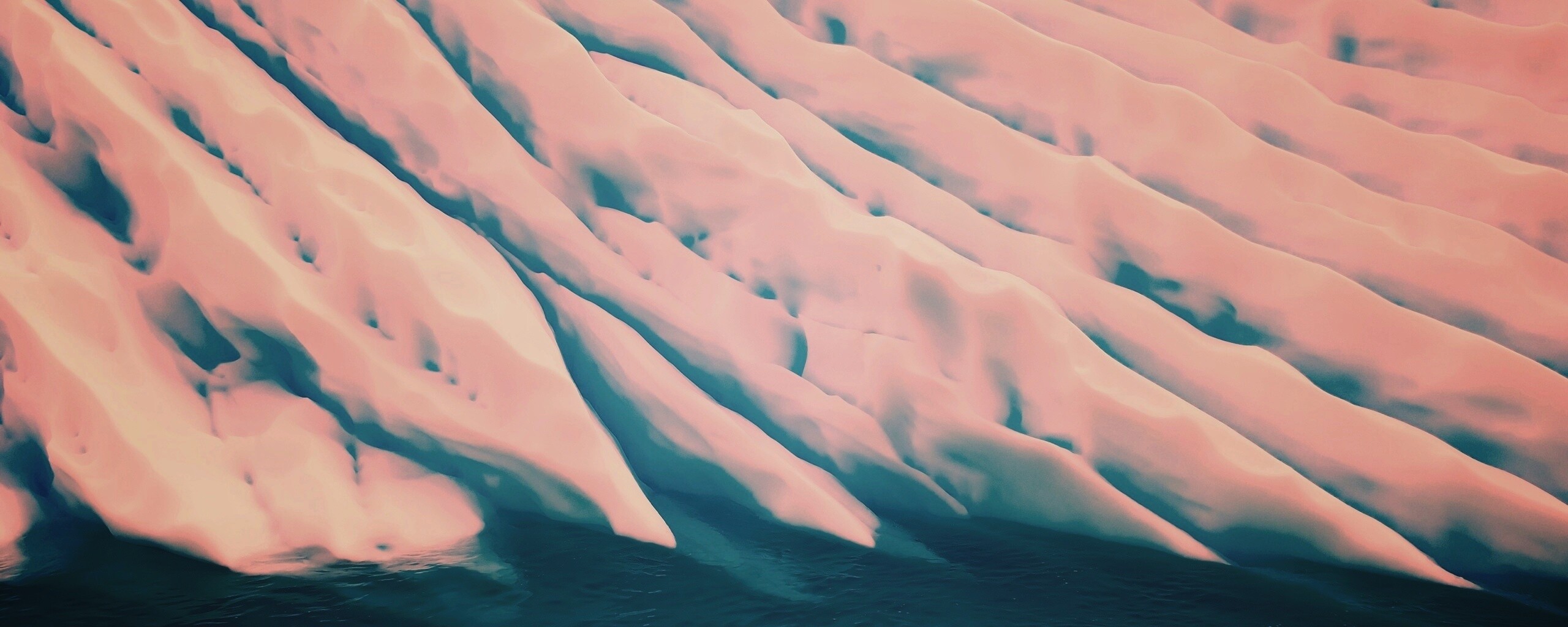 Борозды во льду обои