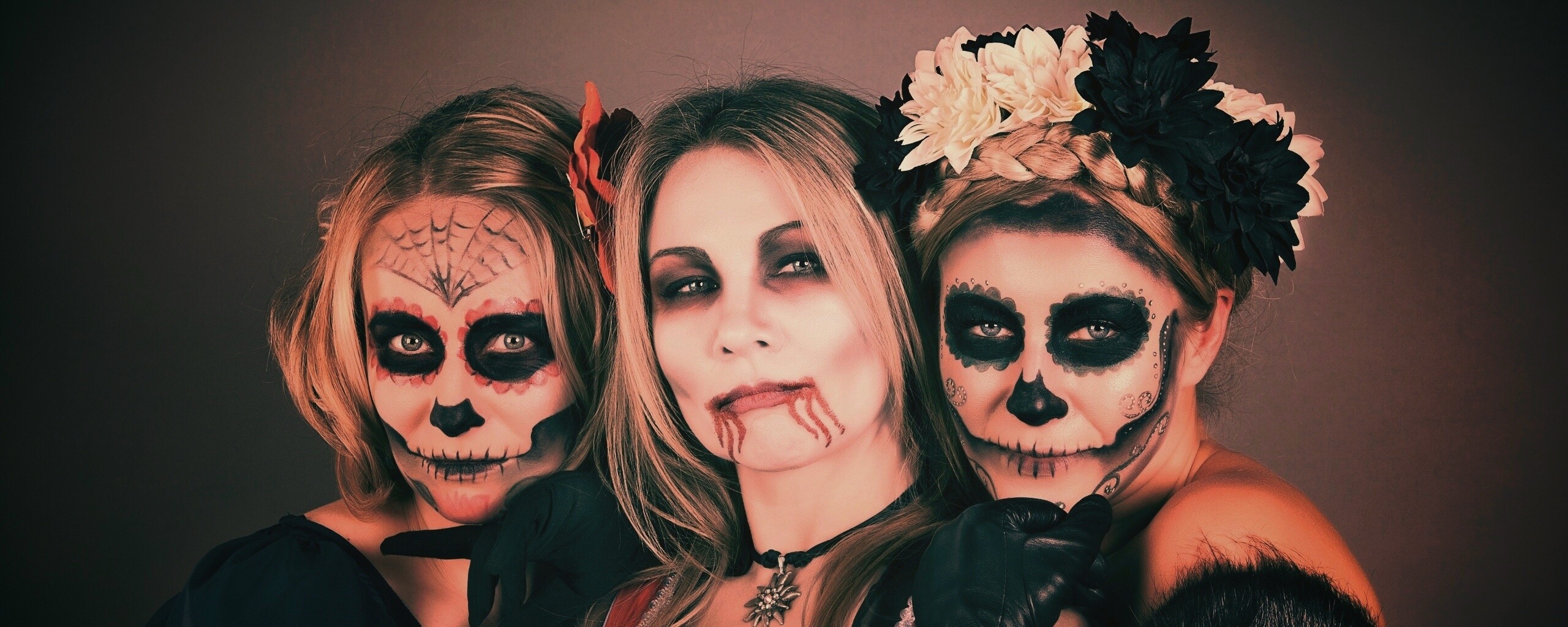 Макияж на хэллоувин обои