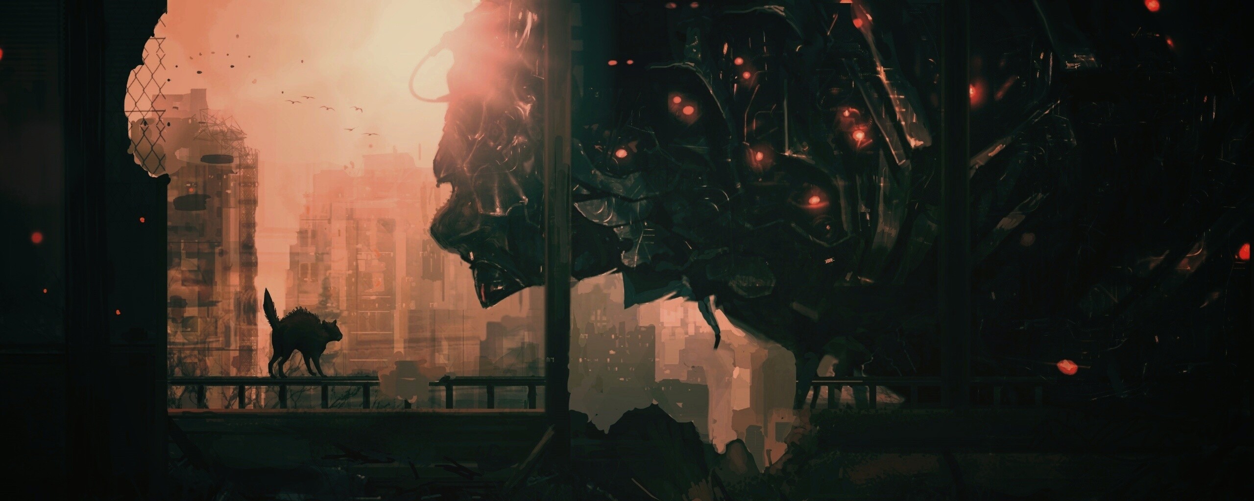 Кошкино удивление обои