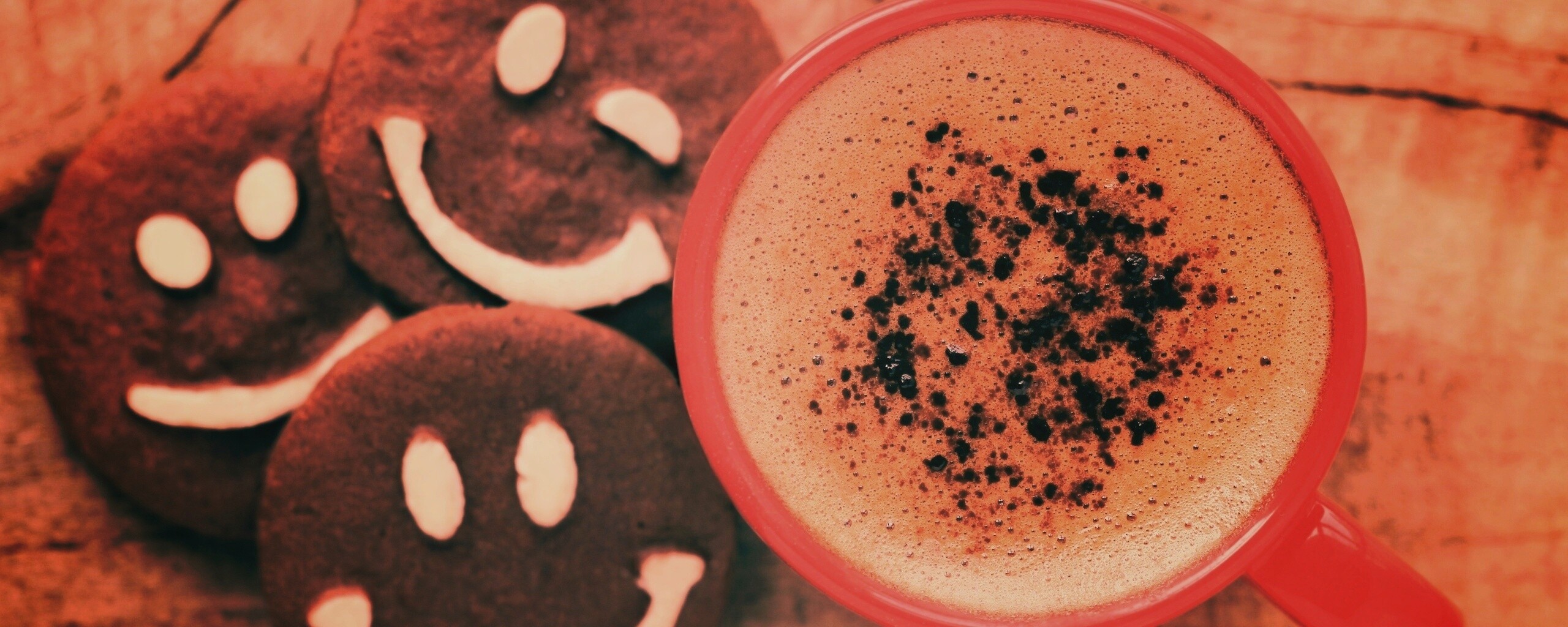 Кофе с печеньками обои