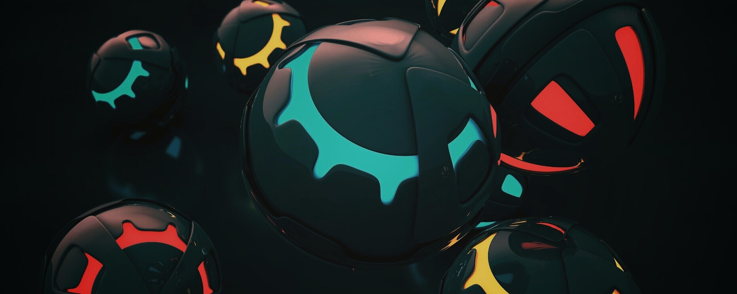 Трёхмерные шары обои