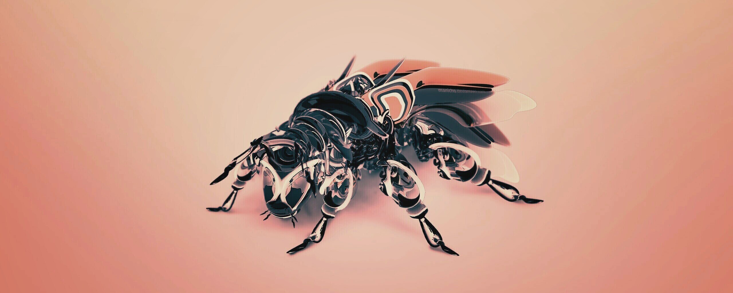 Кибер муха обои