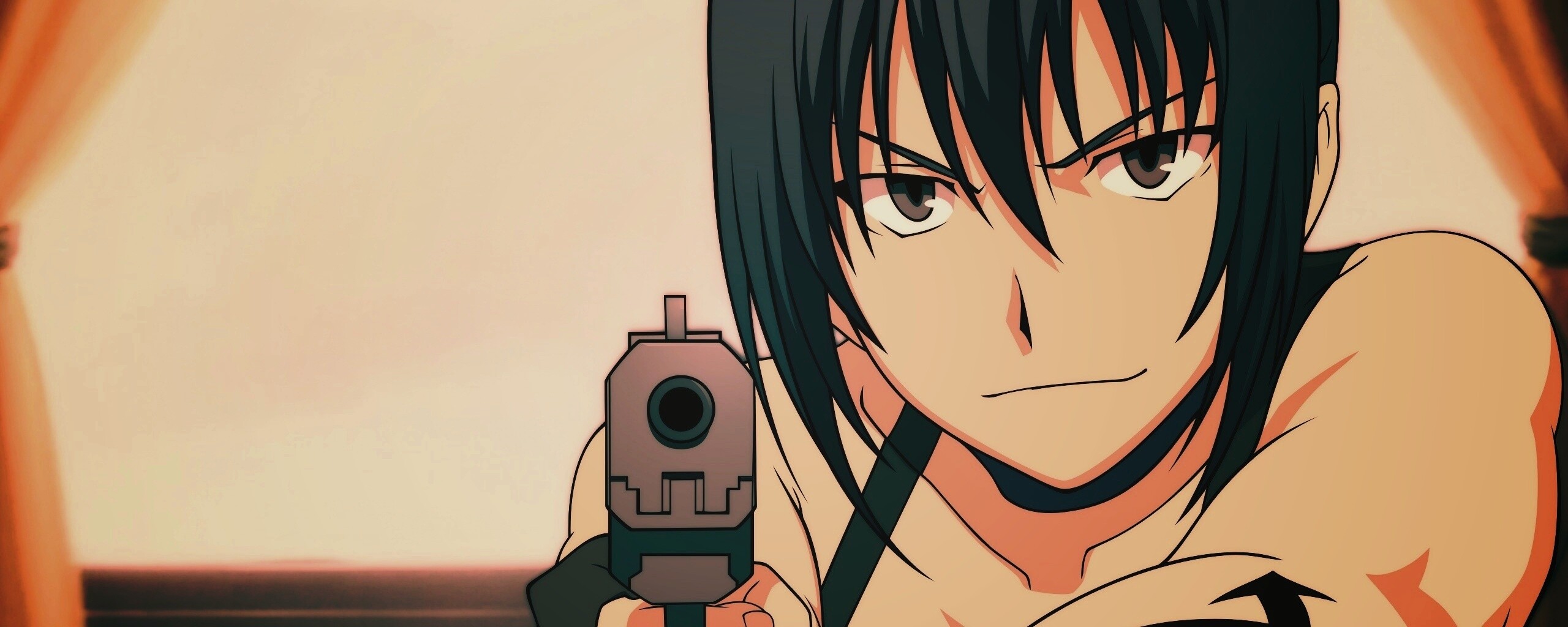 Девушка с пистолетом обои