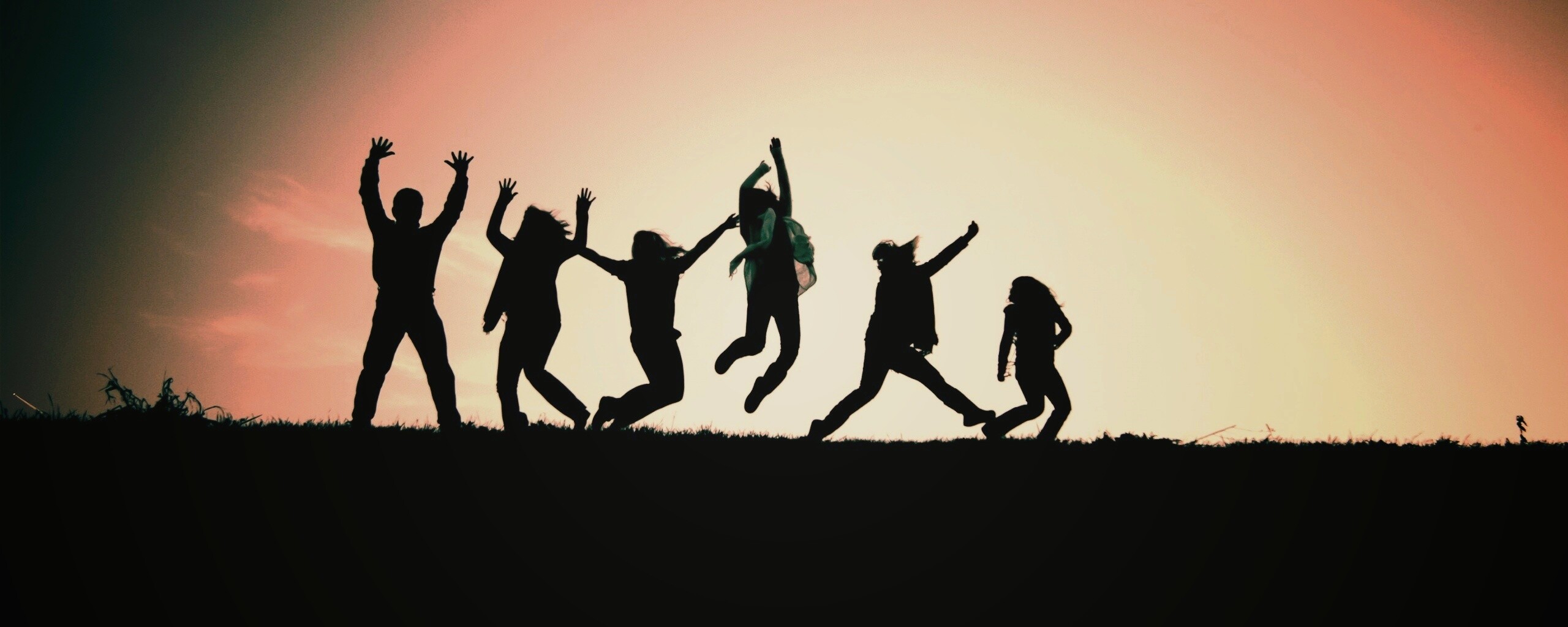 Силуэты людей обои