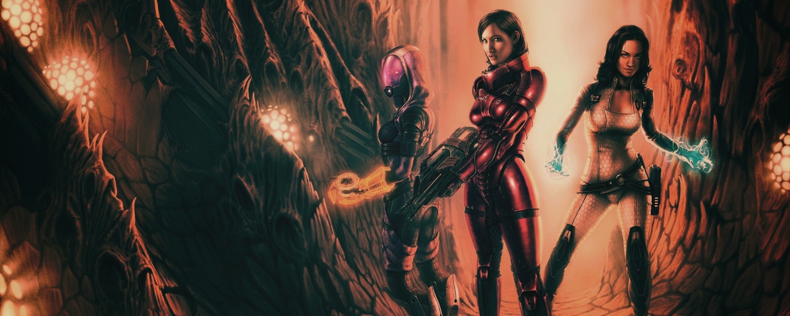 Девушки mass effect обои