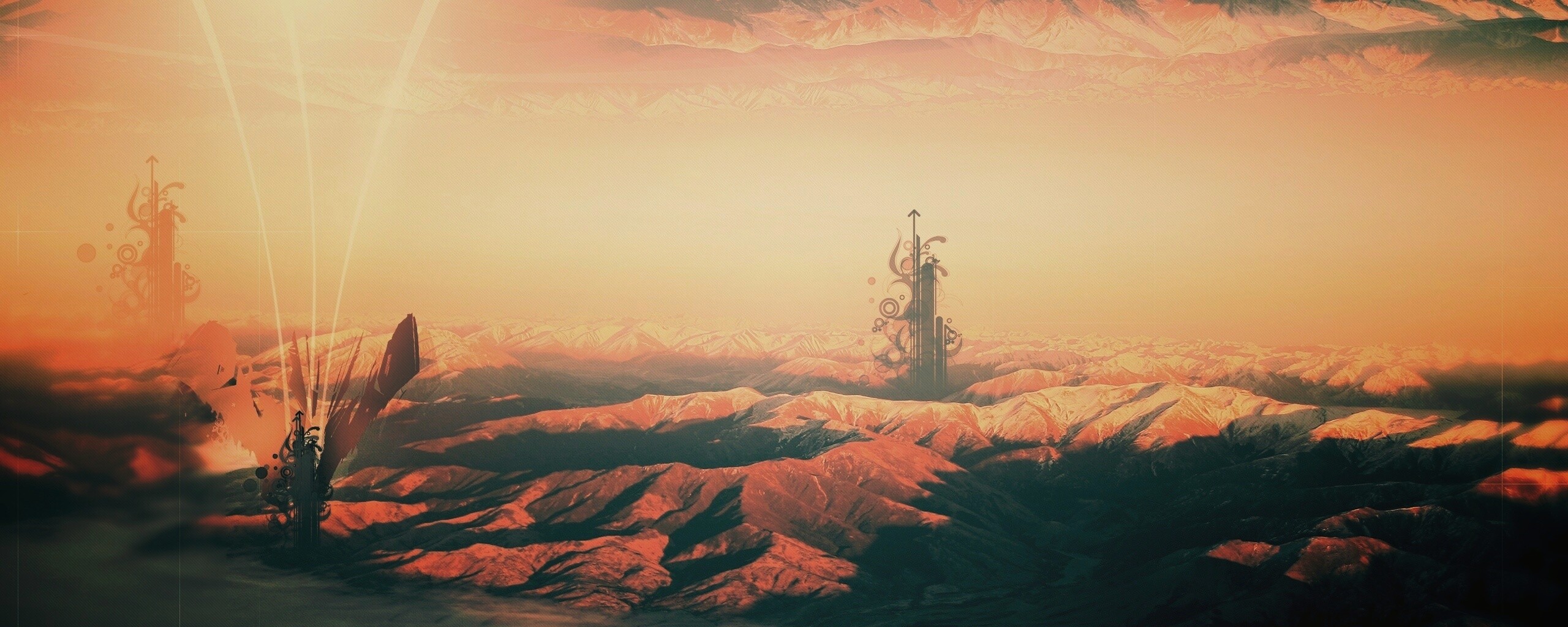 Горная абстракция обои