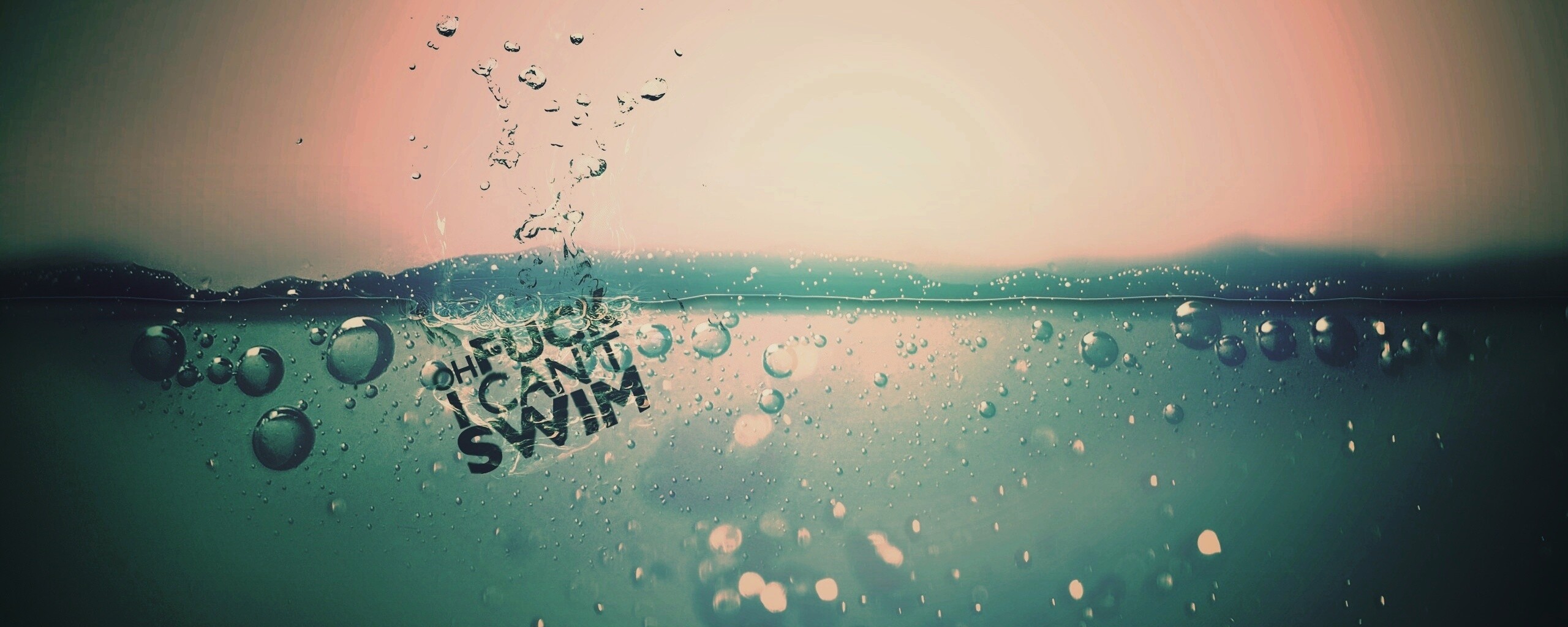 Oh fuck i cant swim обои