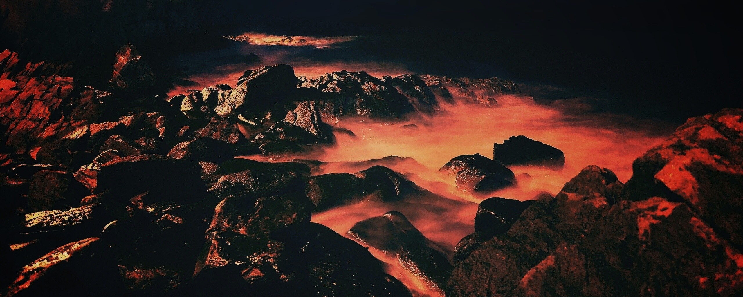 Светящиеся камни обои