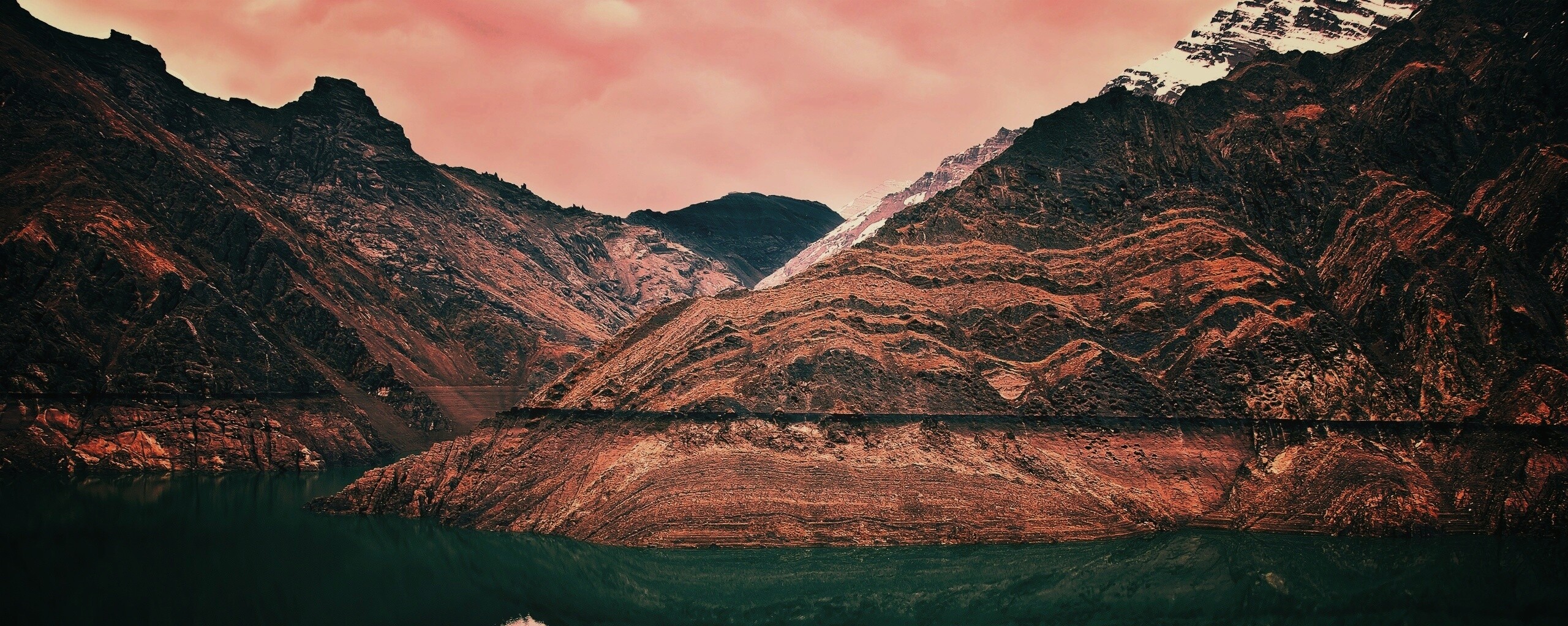 Горное озеро обои