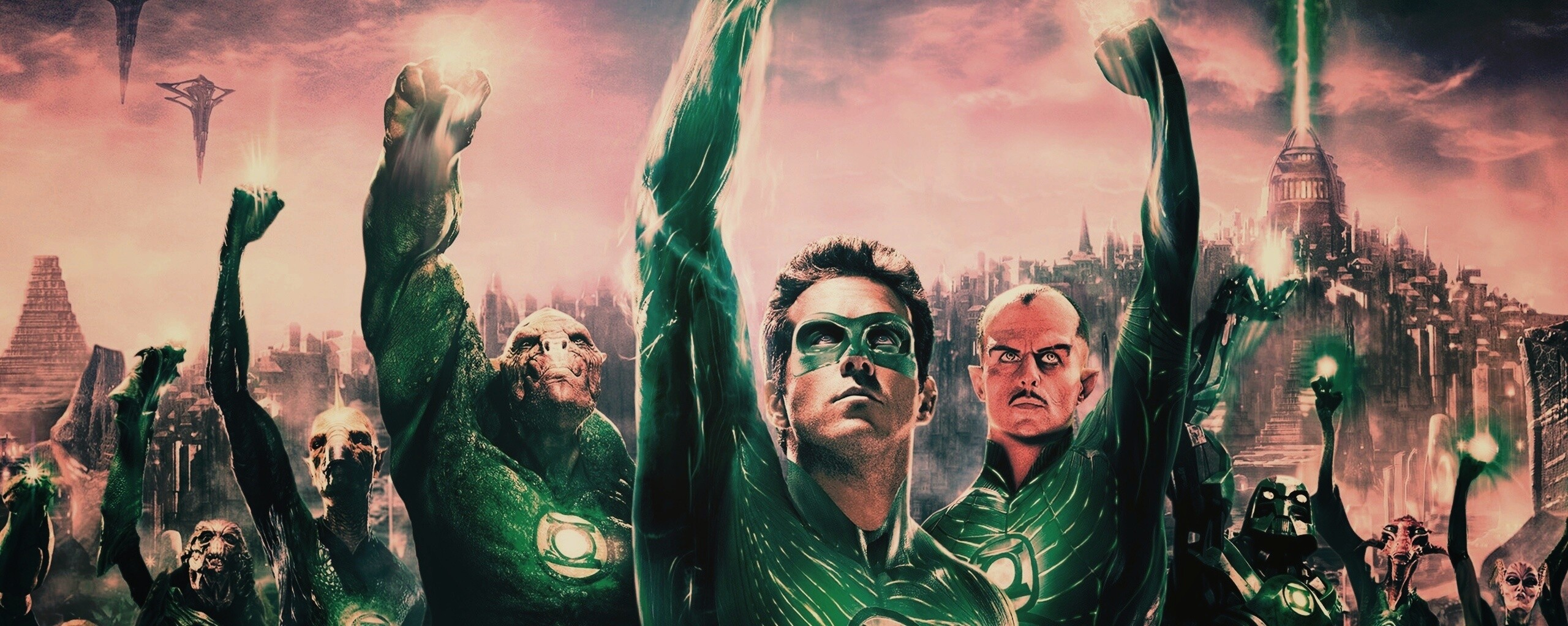 Зеленый фонарь обои