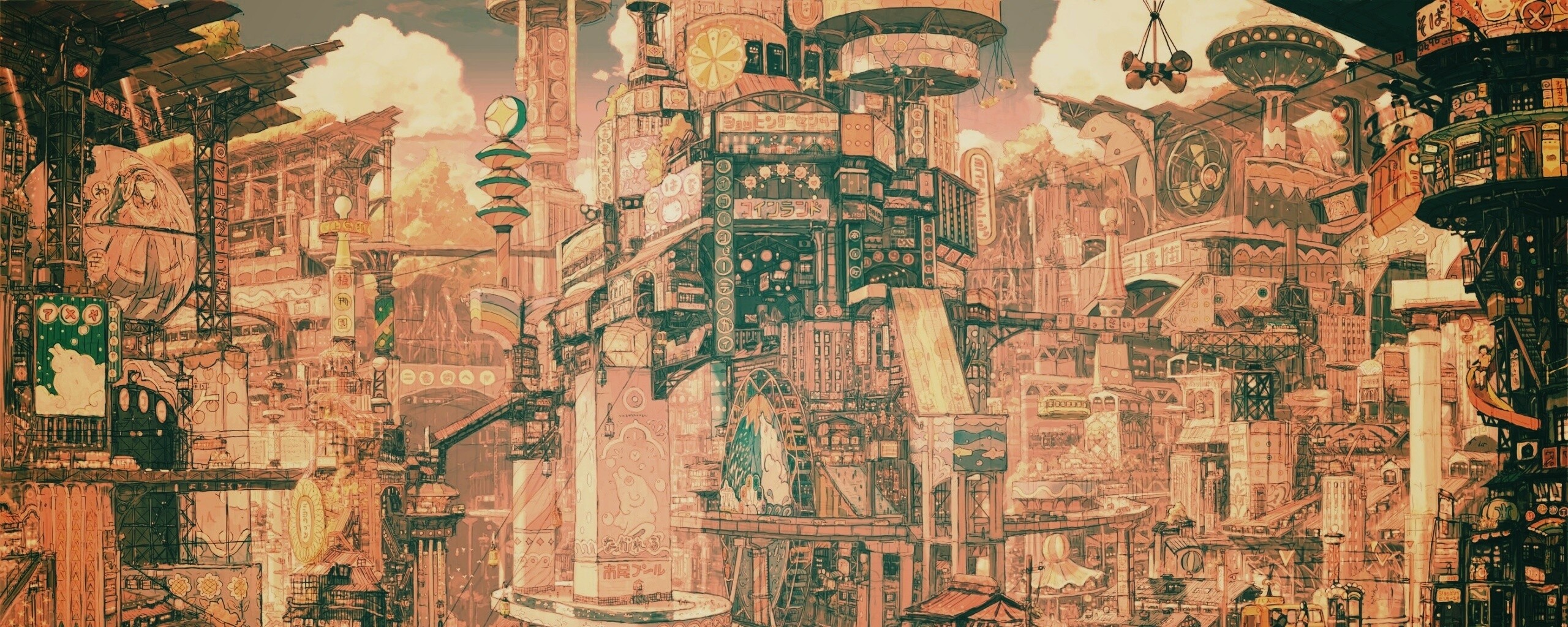 Город будущего обои