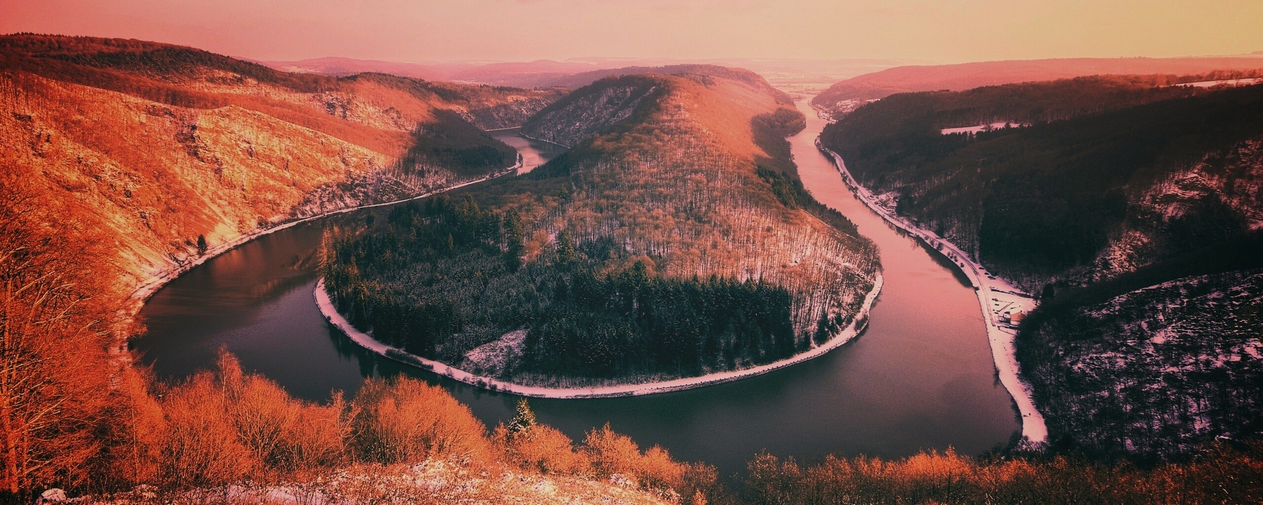 Изгиб реки обои