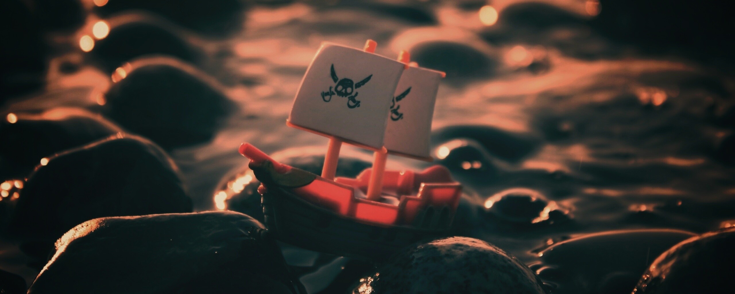 Пиратский корабль на мели обои