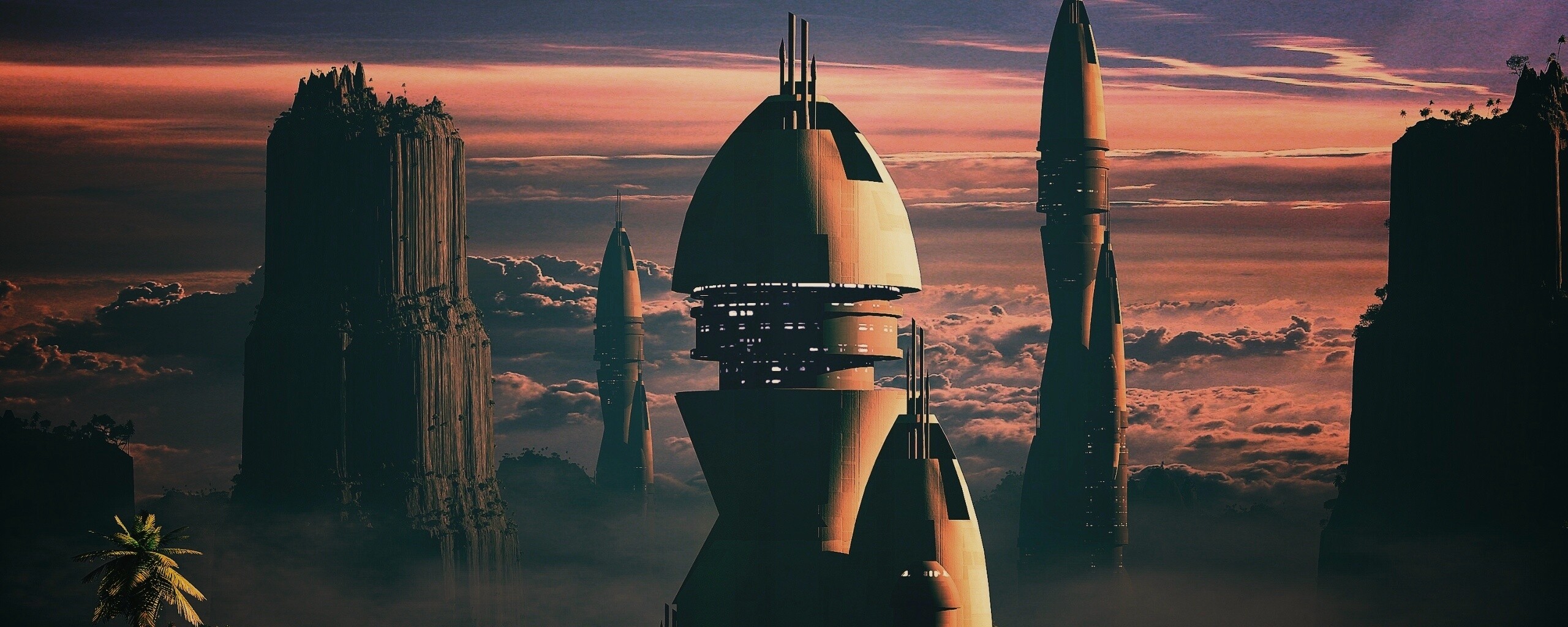 Город будущего обои