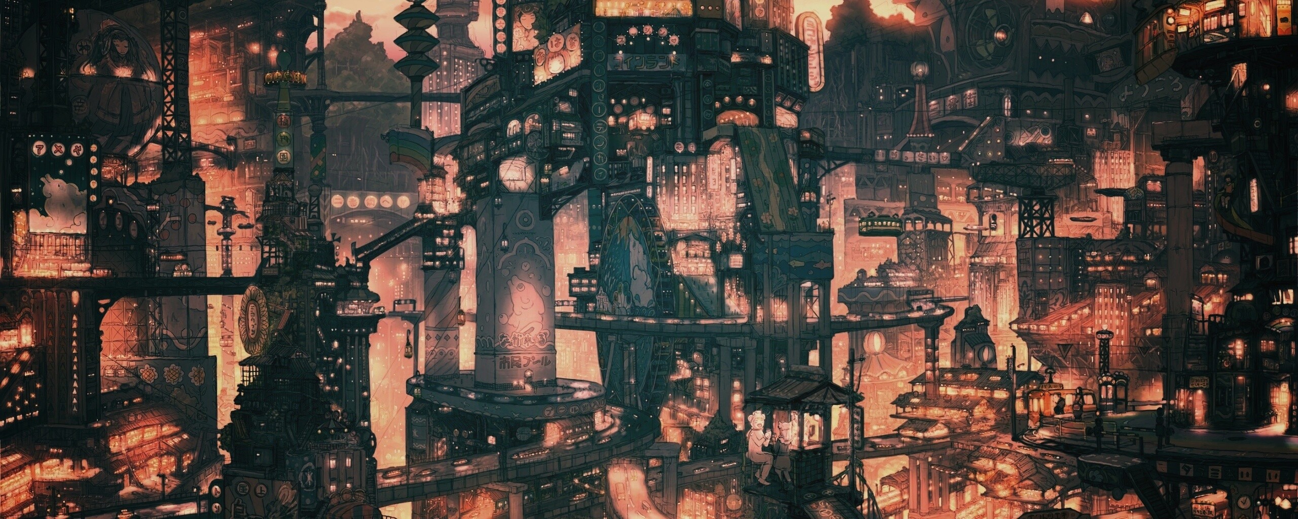 Город будущего обои