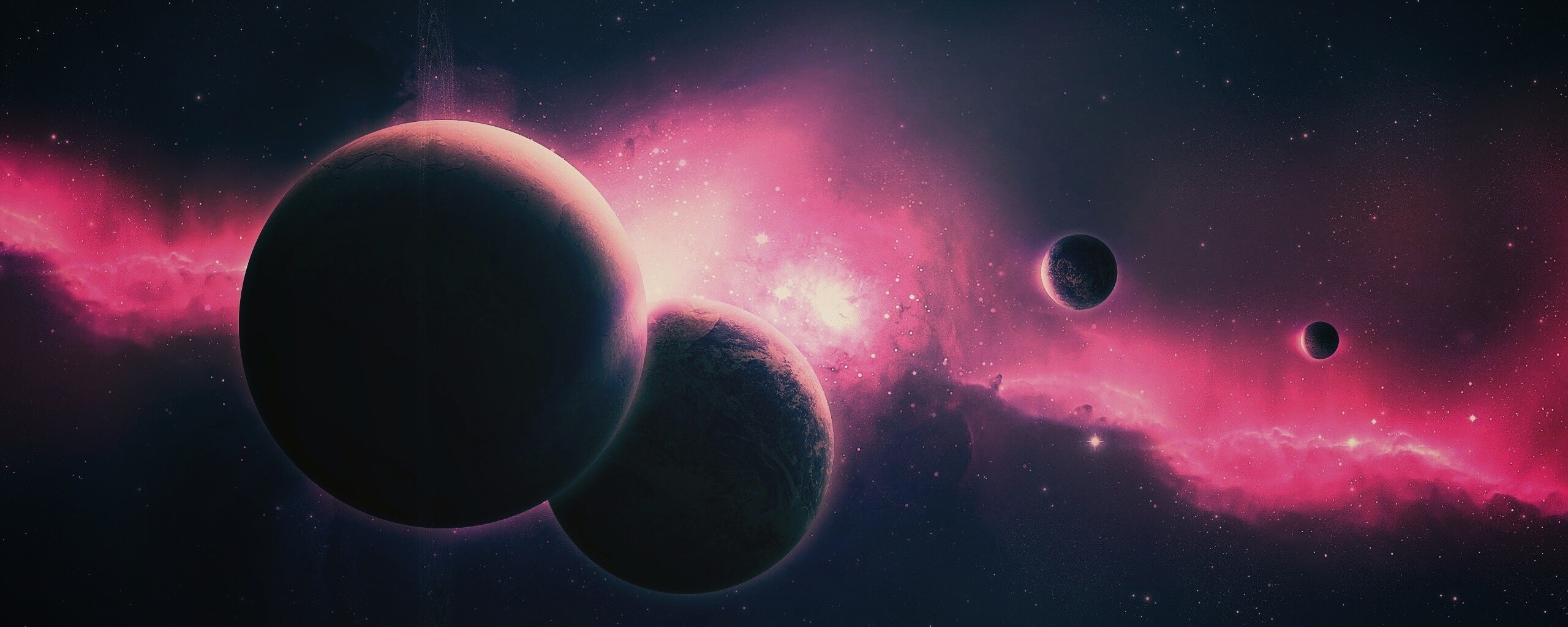 Фиолетовая вселенная обои