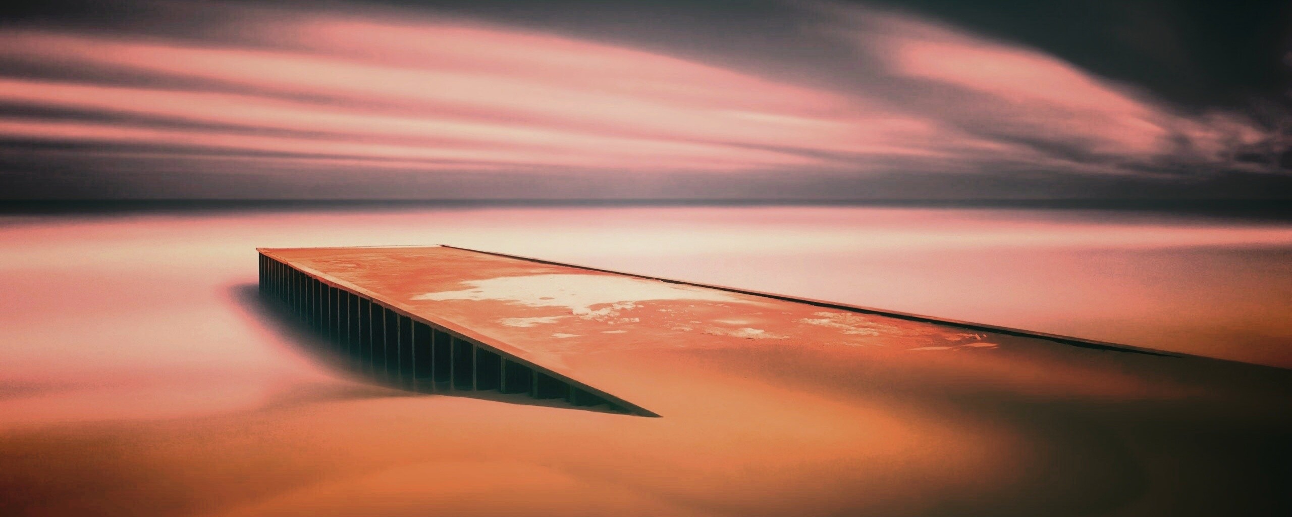 Пирс на пляже обои