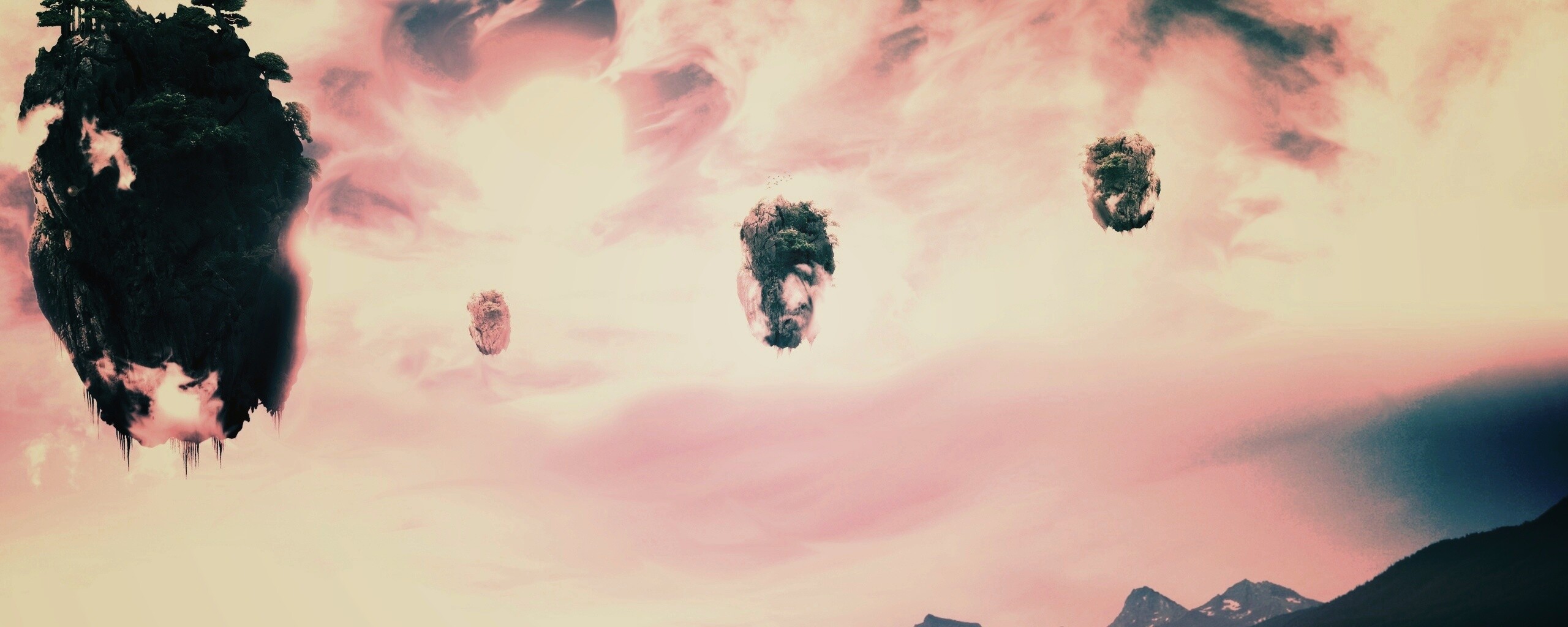 Летающие острова обои