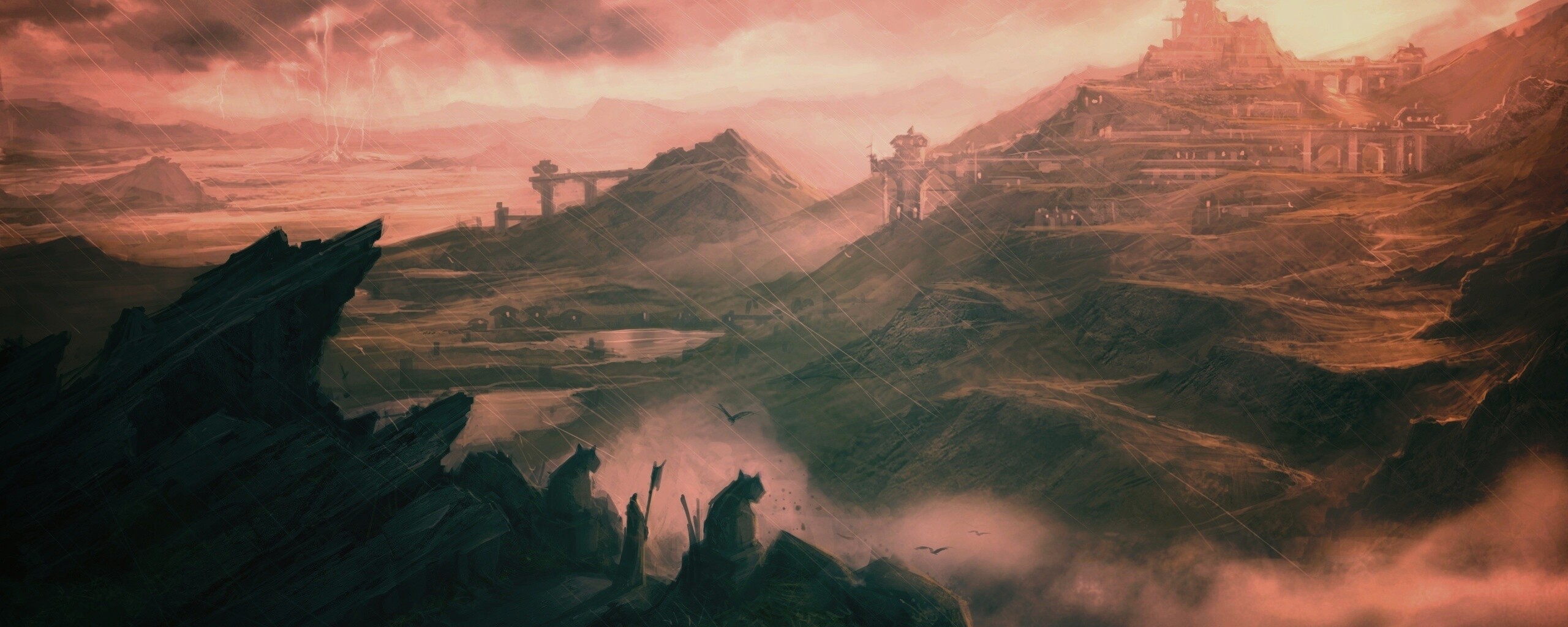 Пейзаж из Dragon Age 2 обои