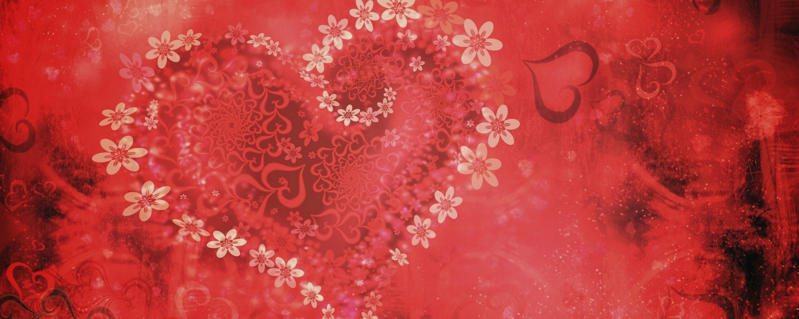 Цветочное сердце обои