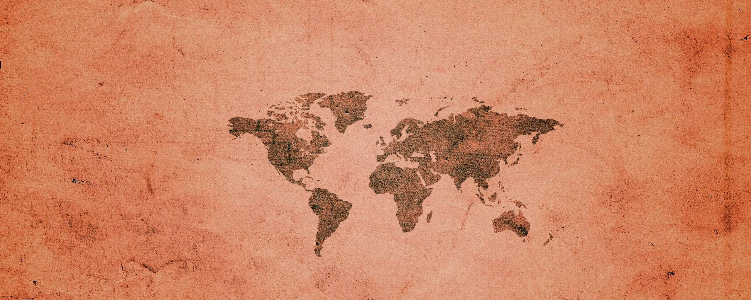 Карта мира на старой бумаге обои