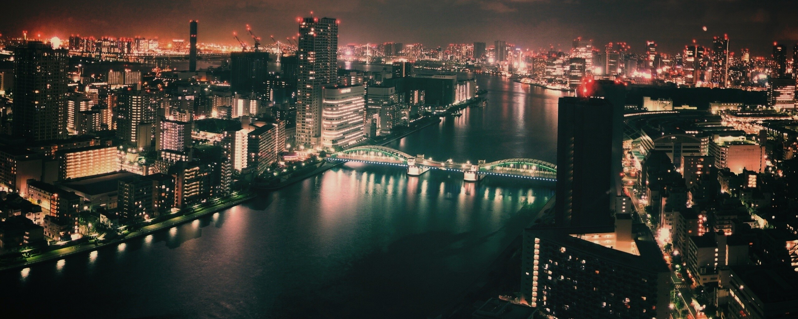 Ночной город обои