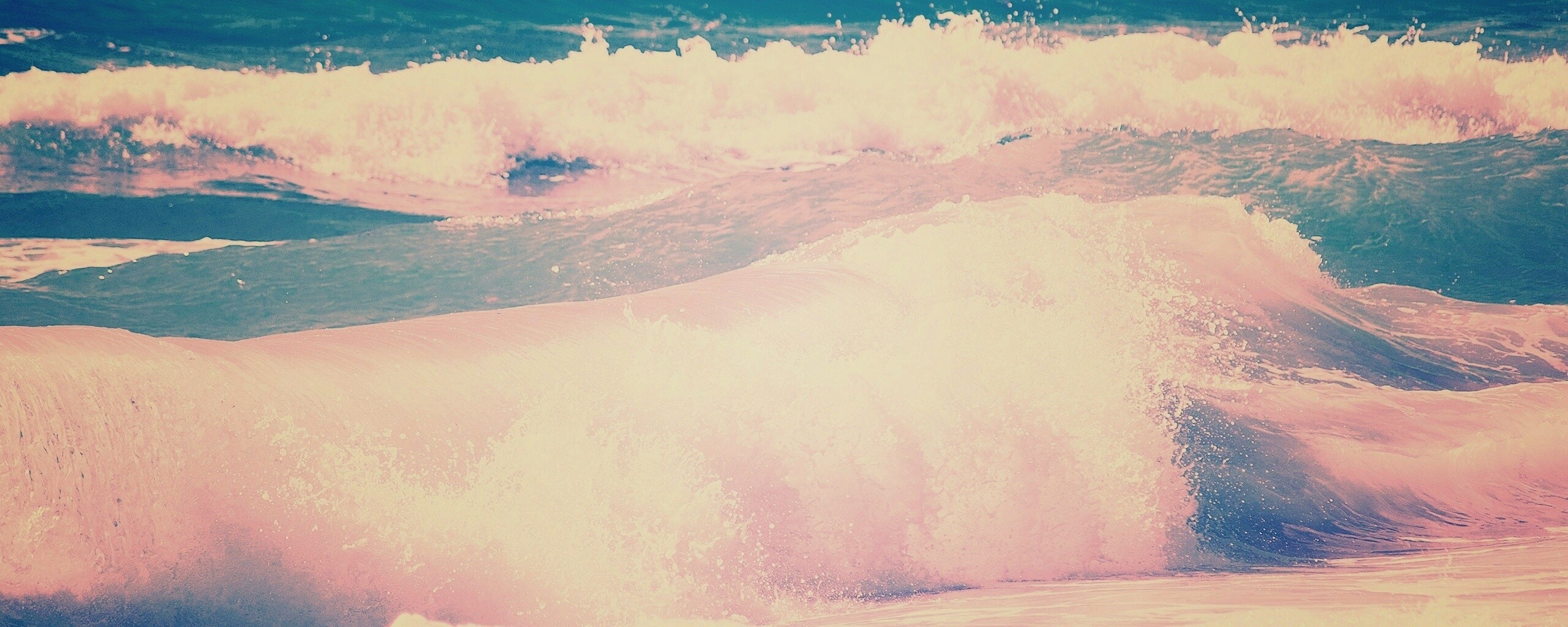 Голубые волны обои