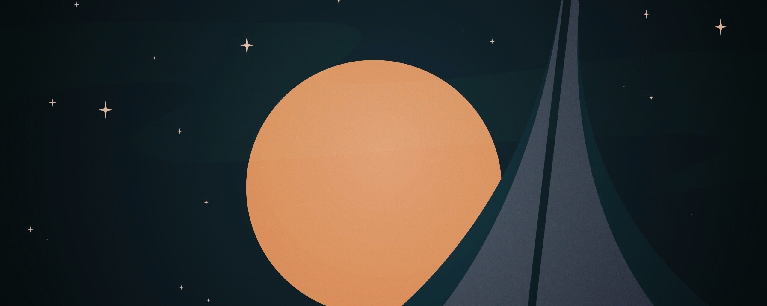 Полная луна обои