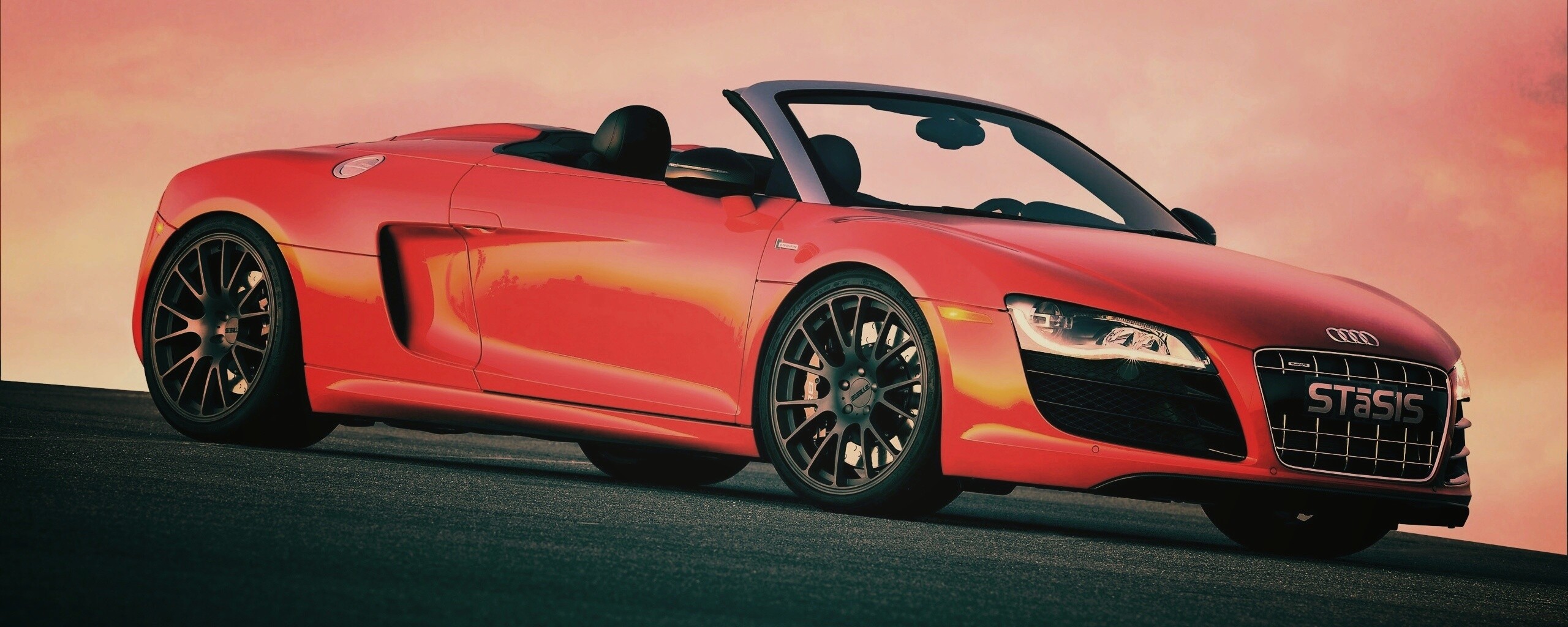 Красная Audi обои