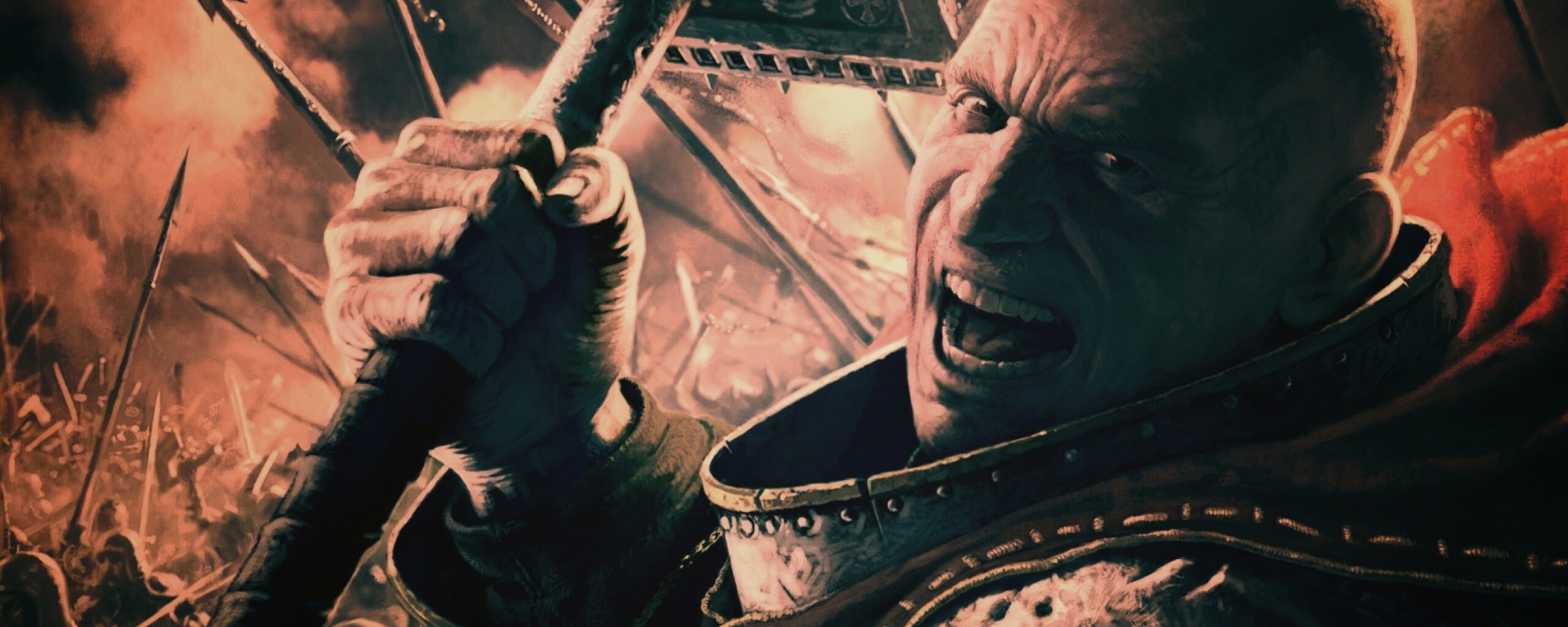 Воин с боевым молотом обои