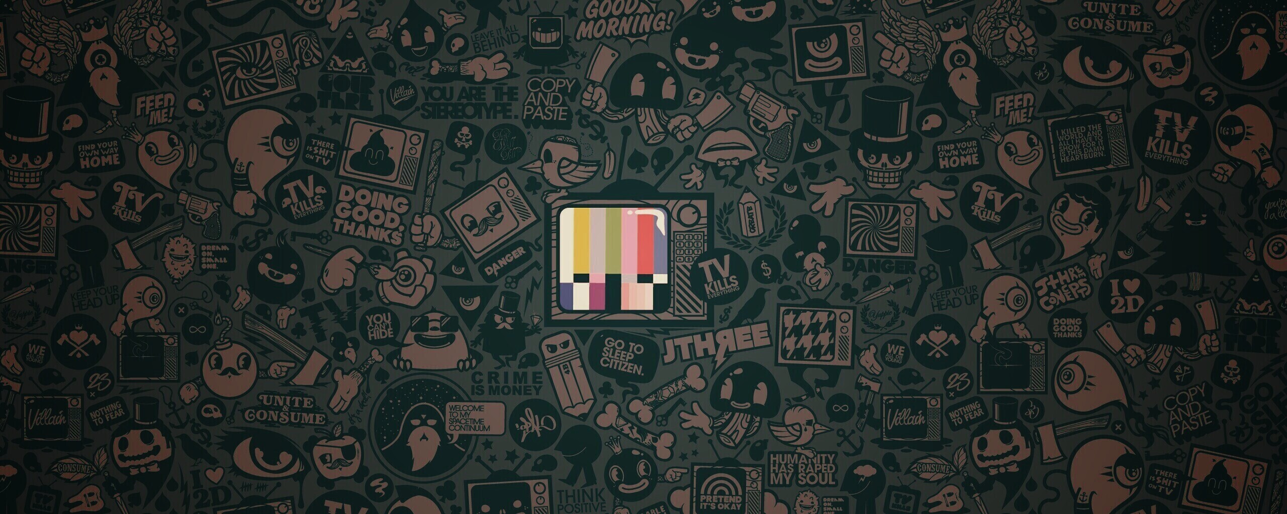 Телевидение убивает всё! обои