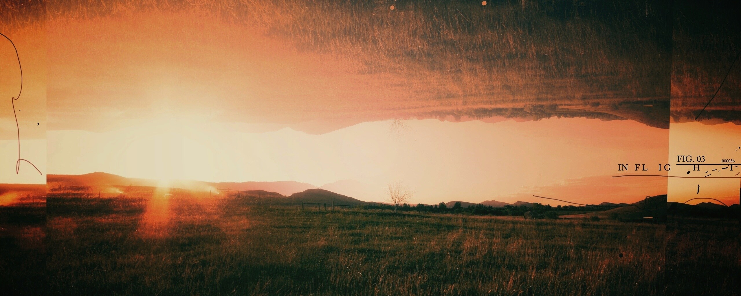 Перевернутый пейзаж обои