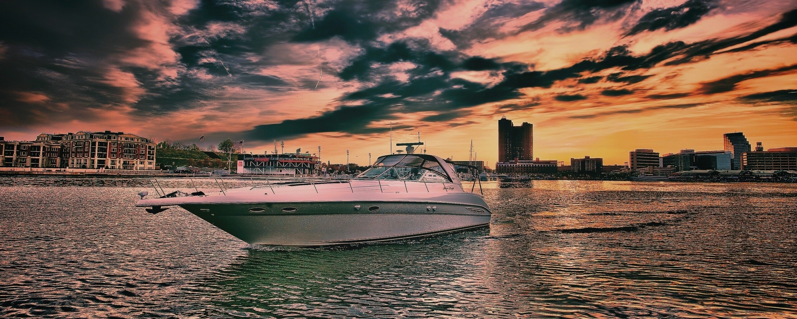 Яхта HDR обои