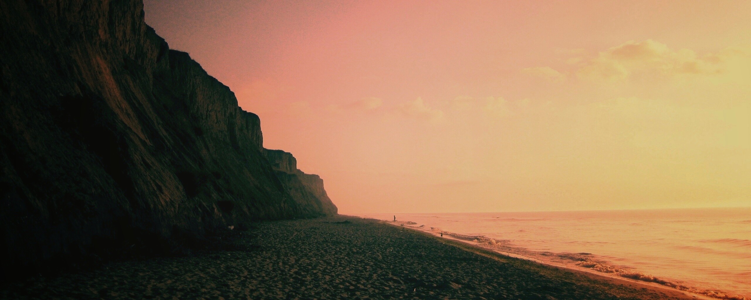 Уединенный пляж обои