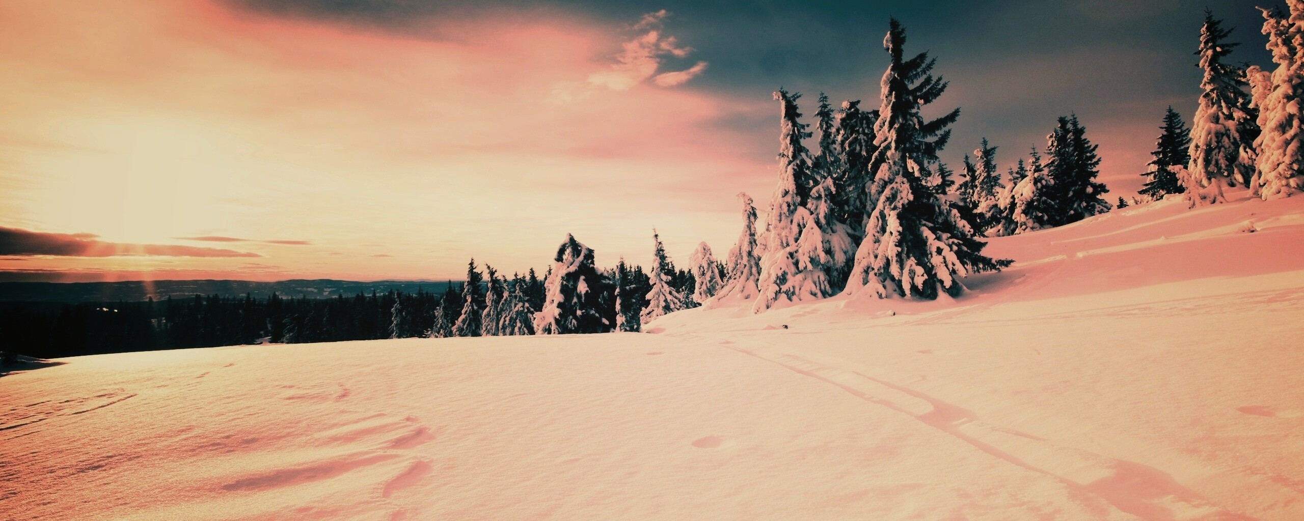 Зимние просторы обои