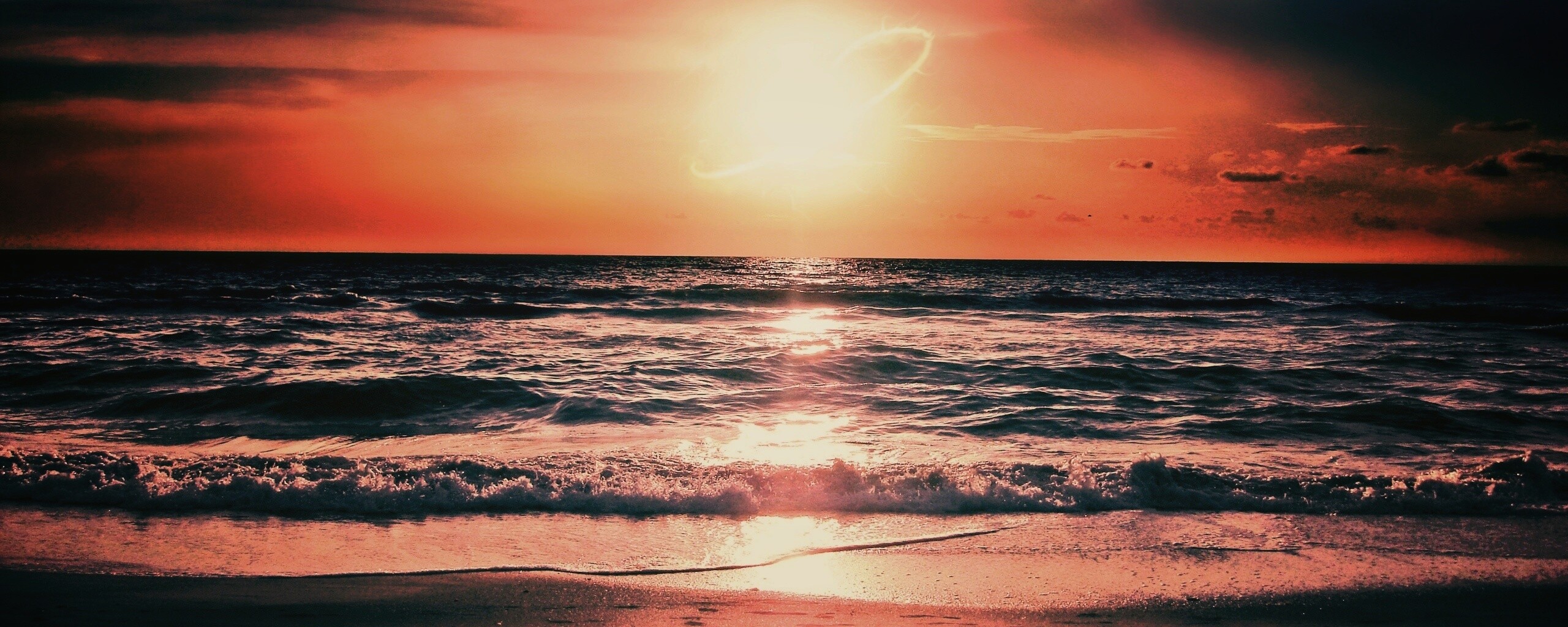 Морской закат обои