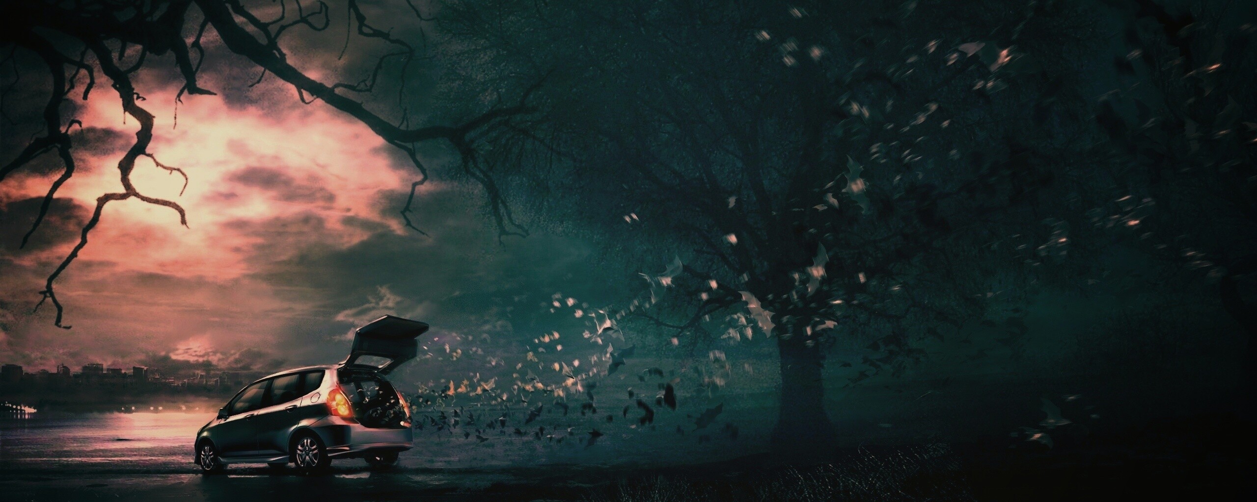 Темное авто обои