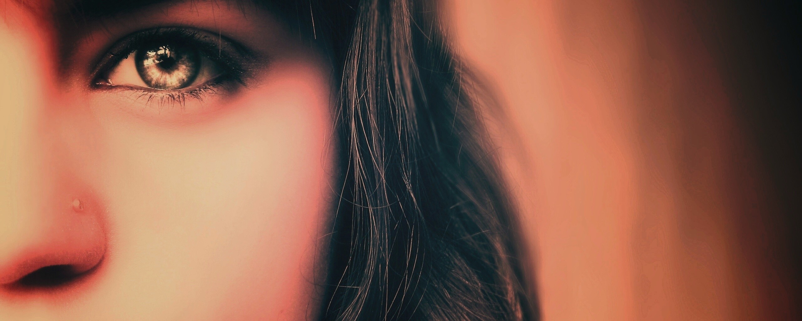 Лицо крупным планом обои