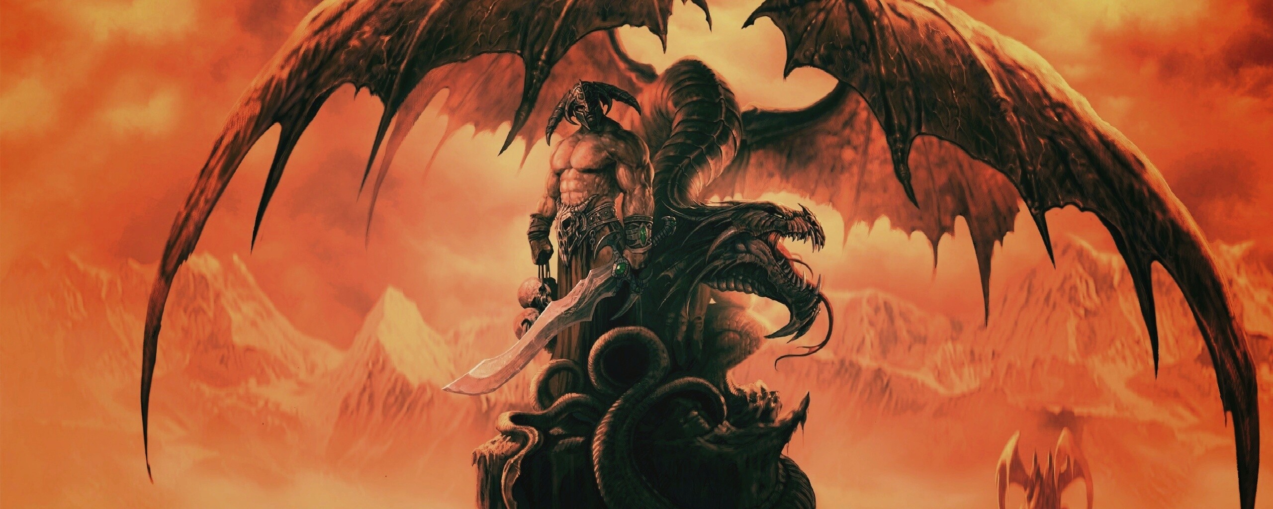 Варвар и дракон обои