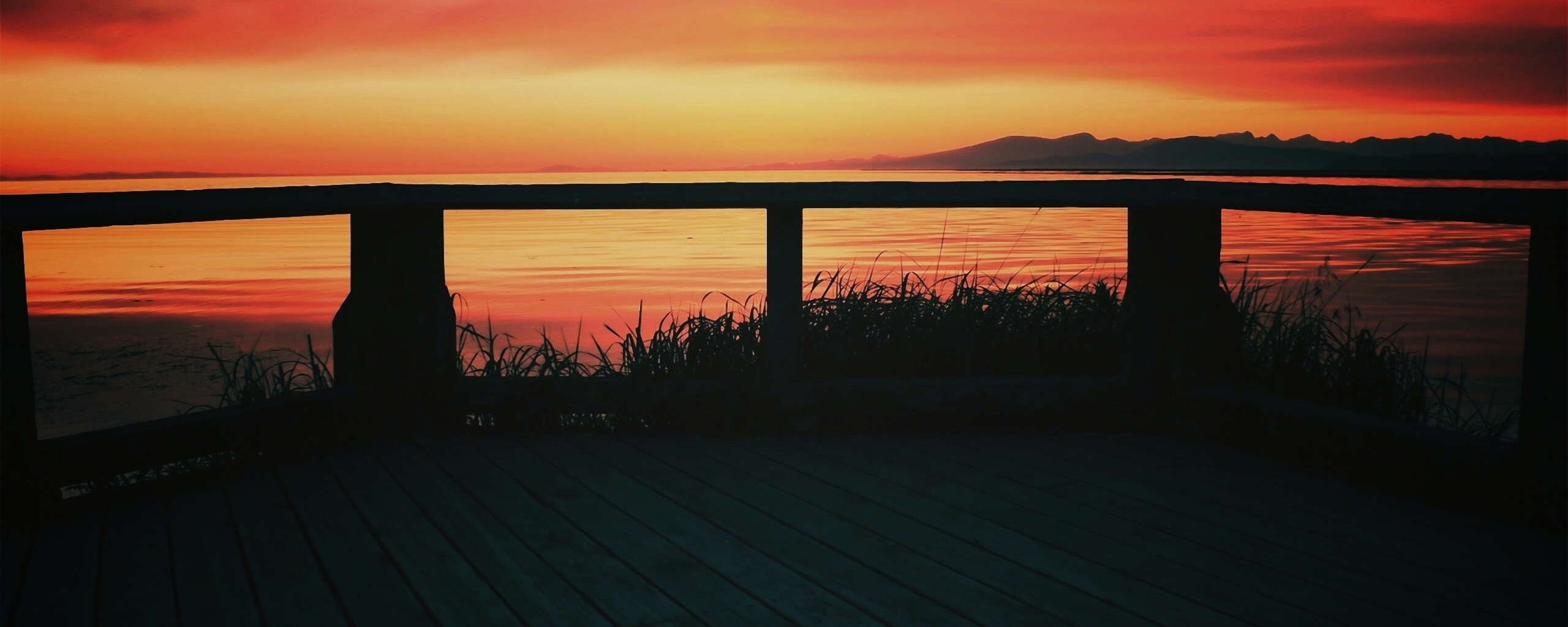 Терасса на море обои