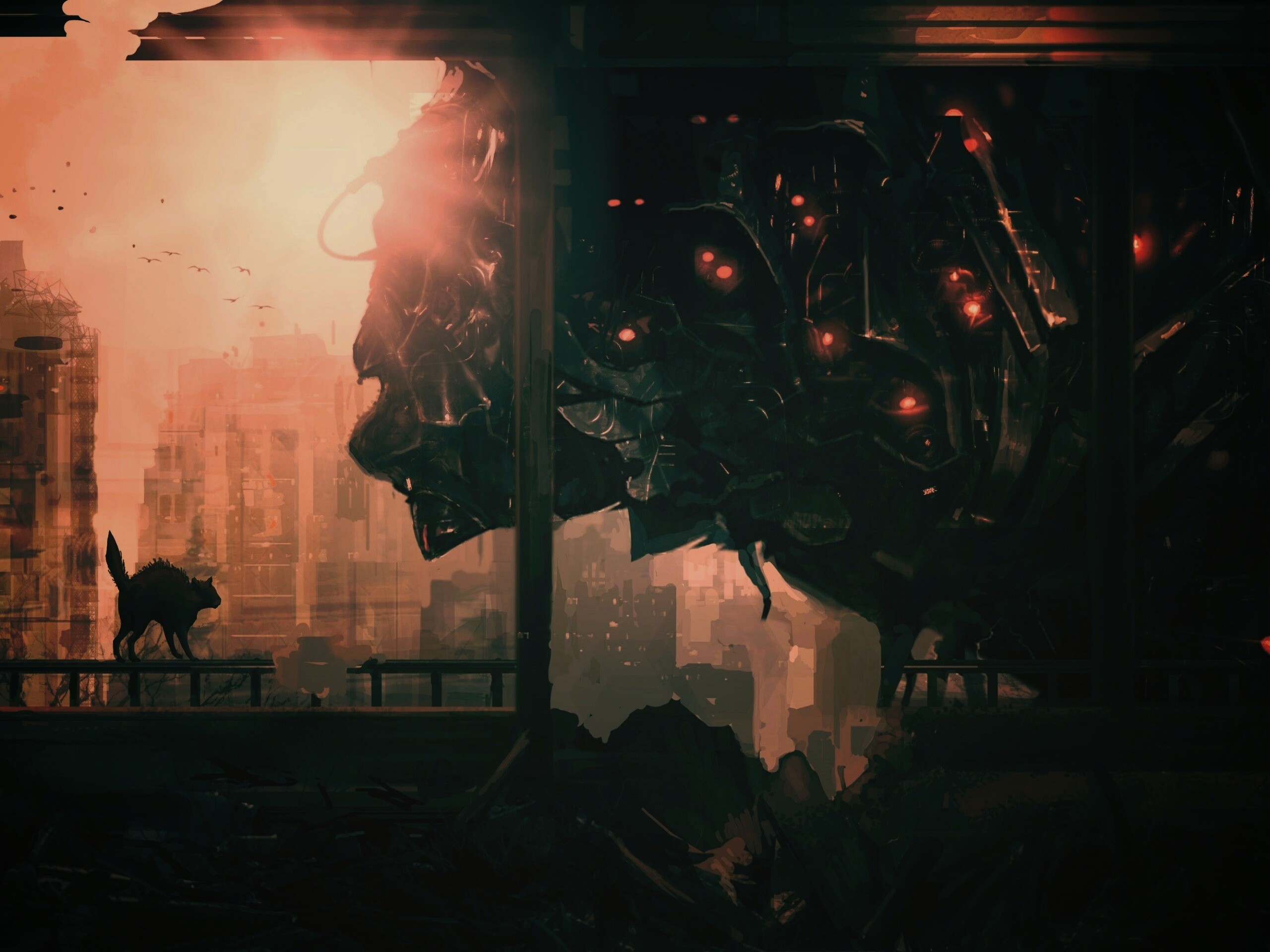 Кошкино удивление обои