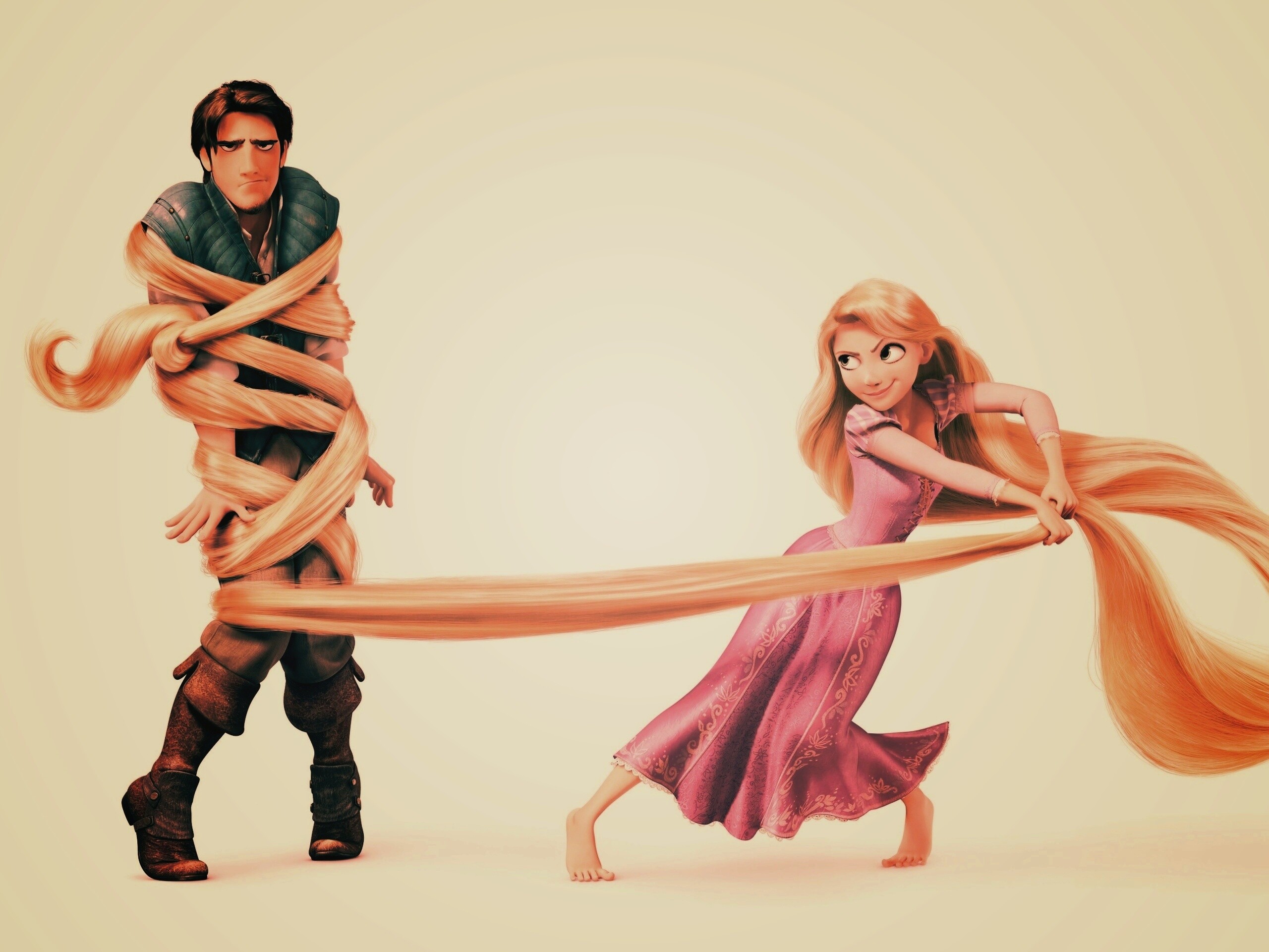 Рапунцель и пойманный Флин обои