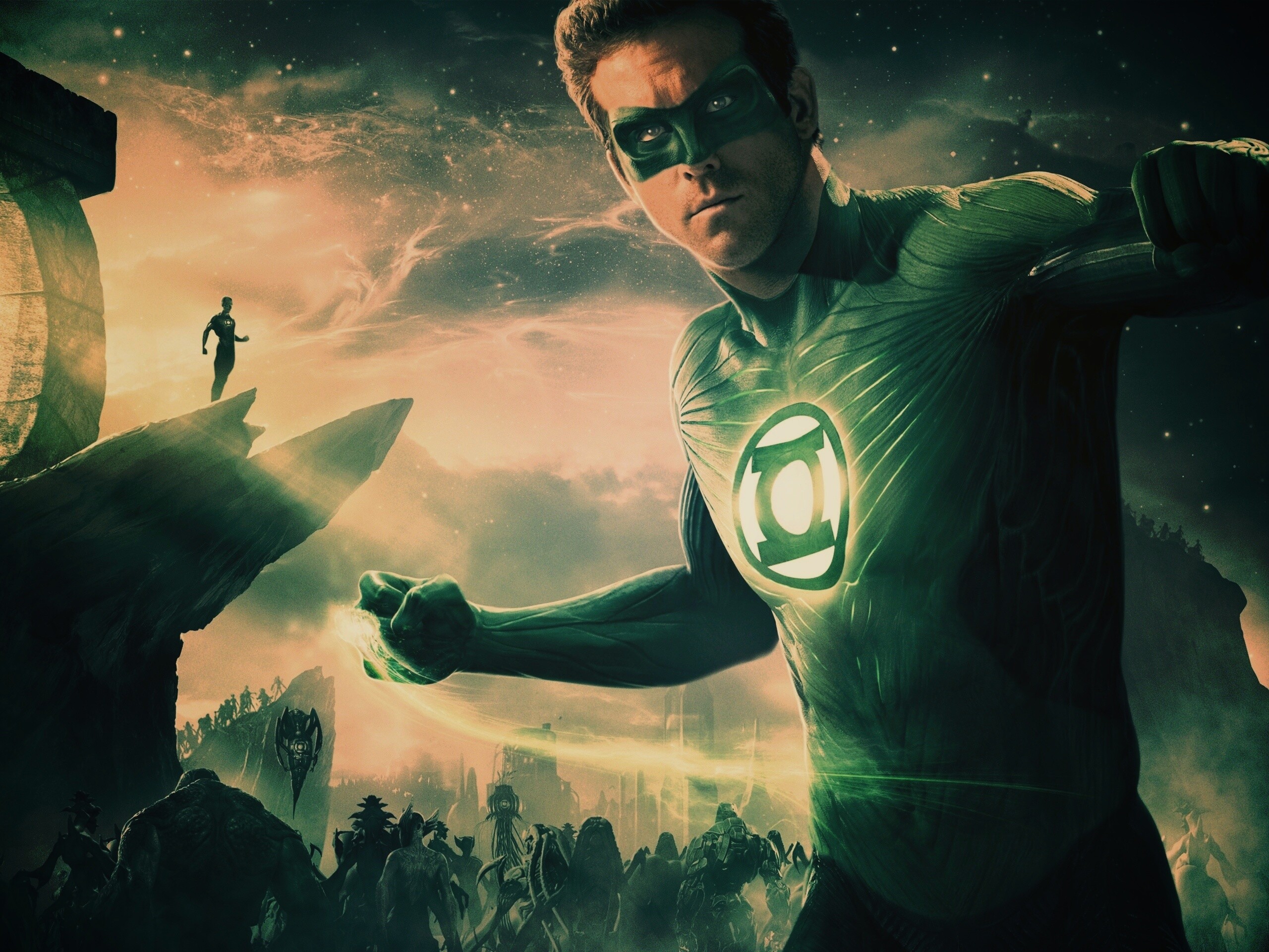 Зелёный фонарь обои